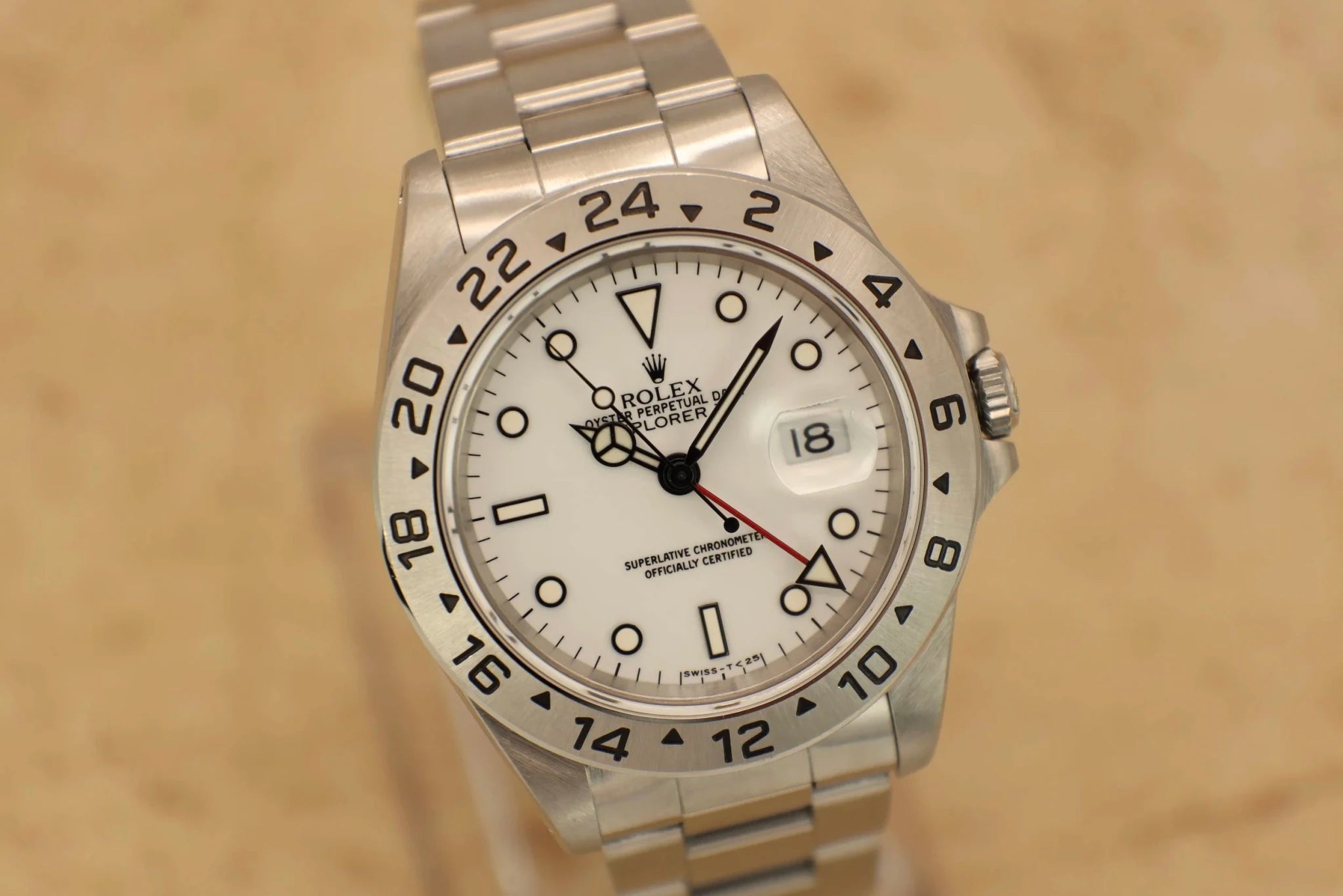 1995 Rolex Explorer II Ref. 16570 Polar | Creamy Tritium - Sierra Time Co