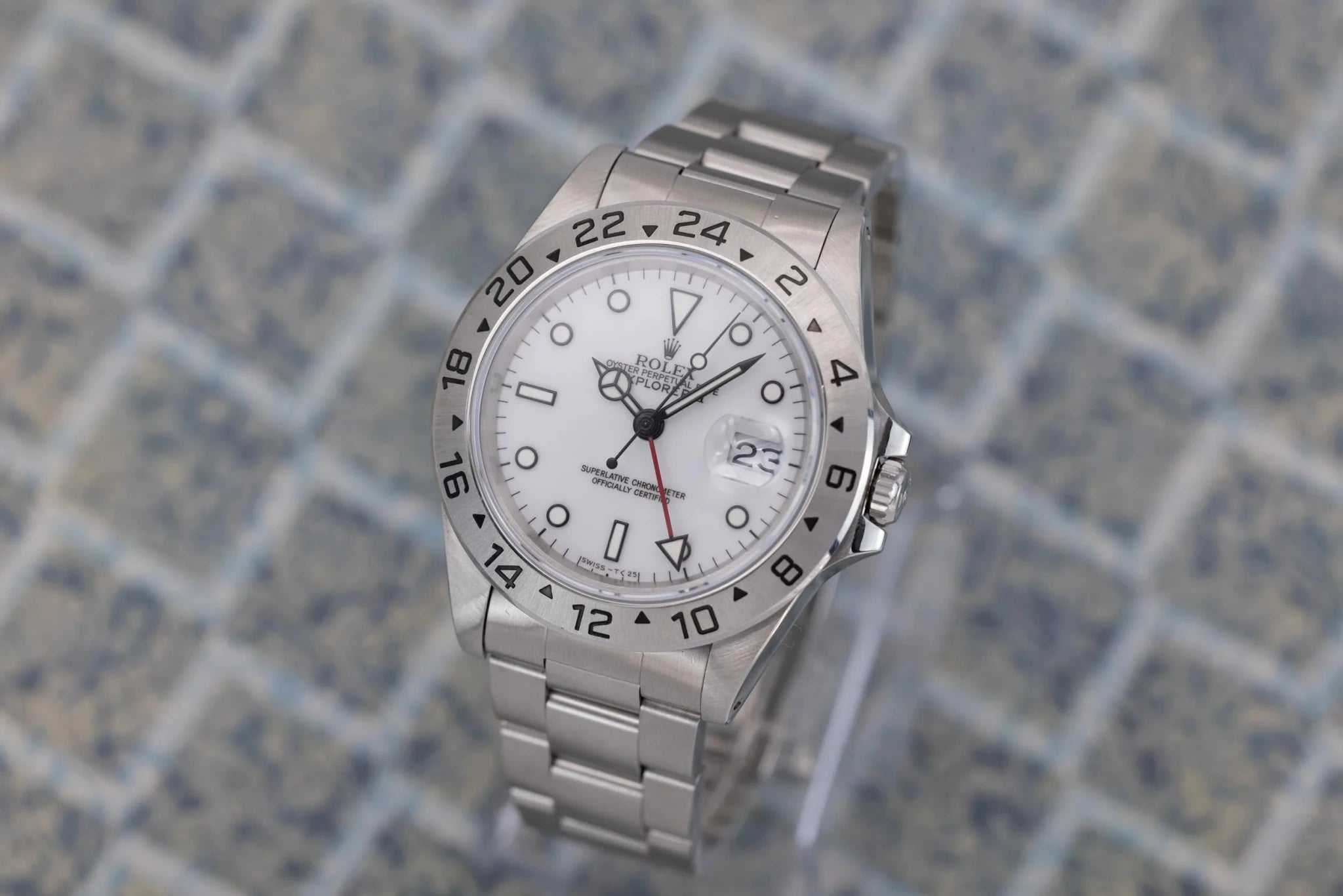 1995 Rolex Explorer II Ref. 16570 Polar | Early Tritium Gloss Dial - Sierra Time Co