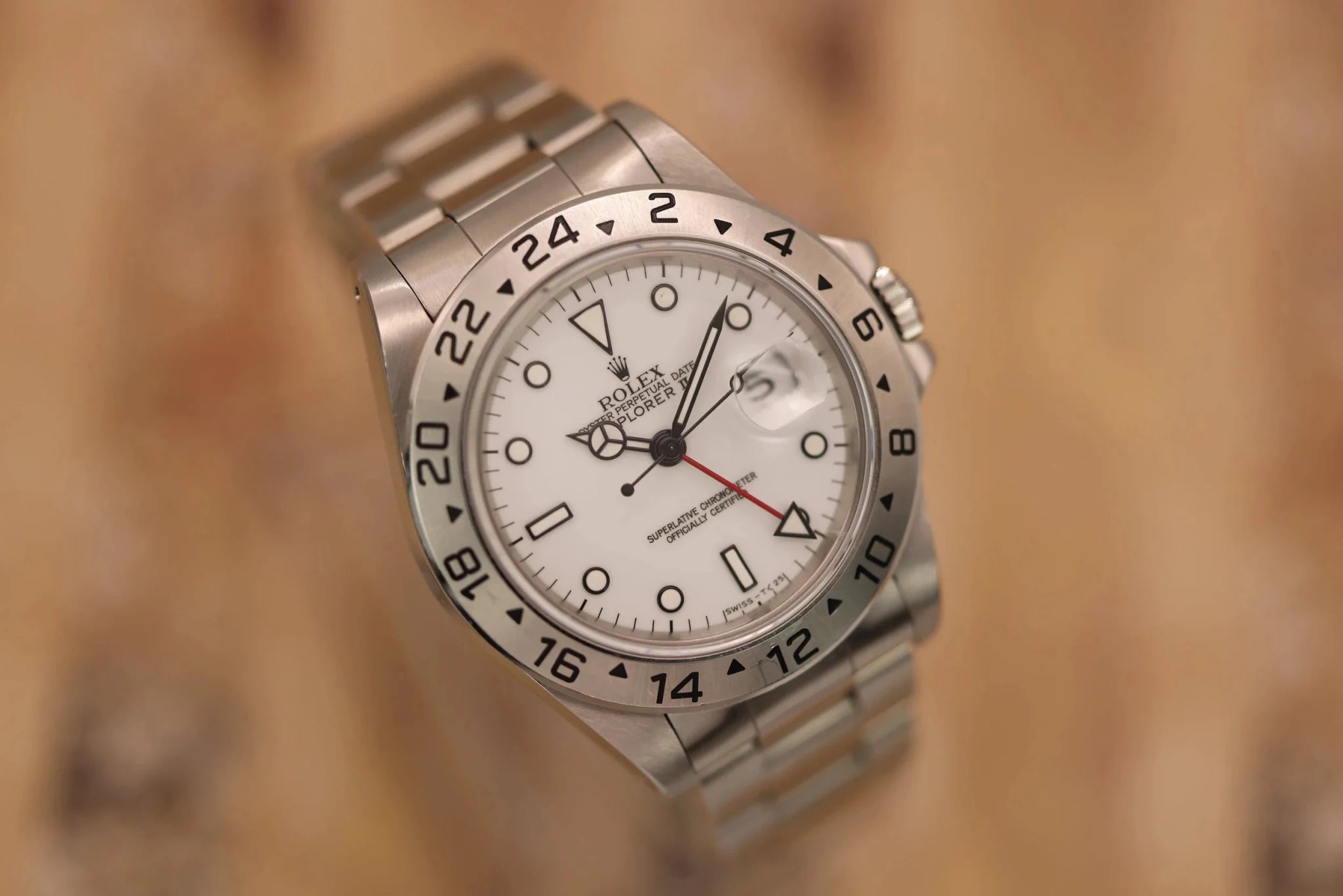 1995 Rolex Explorer II Ref. 16570 | Polar | Tritium Dial - Sierra Time Co
