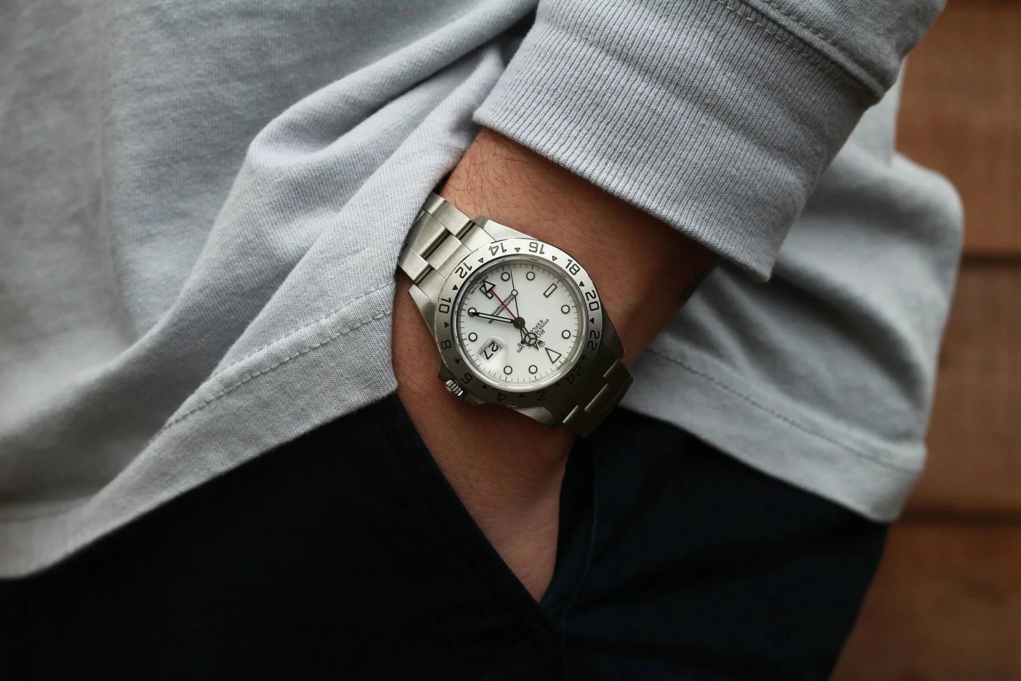1995 Rolex Explorer Ref. 16570 Polar Dial | Creamy Tritium - Sierra Time Co