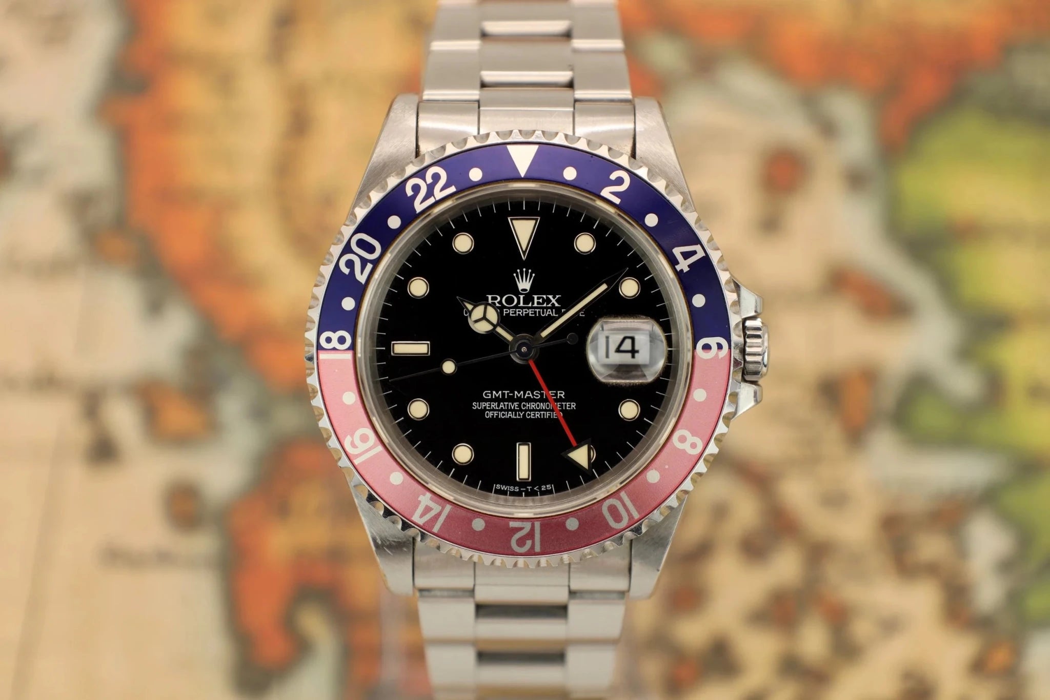 1995 Rolex GMT Master Ref. 16700 pepsi | Creamy Patina | Box and Papers - Sierra Time Co