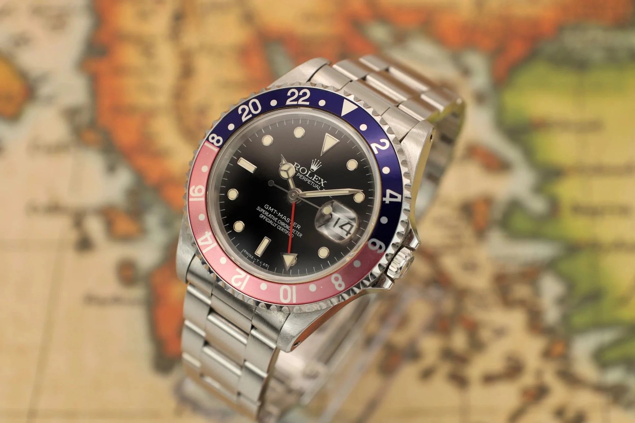 1995 Rolex GMT Master Ref. 16700 pepsi | Creamy Patina | Box and Papers - Sierra Time Co