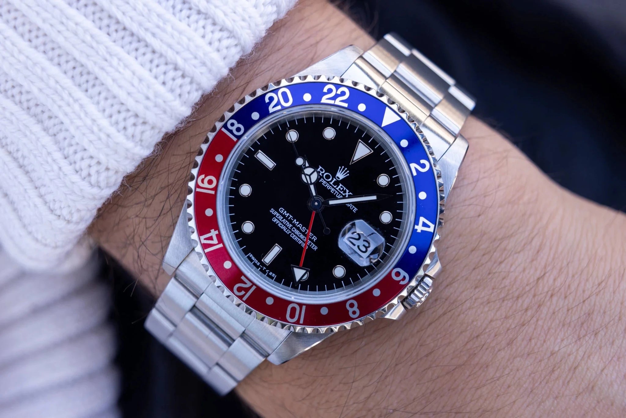 1995 Rolex GMT Master Ref. 16700 | Pepsi | Jubilee and Oyster Bracelets - Sierra Time Co