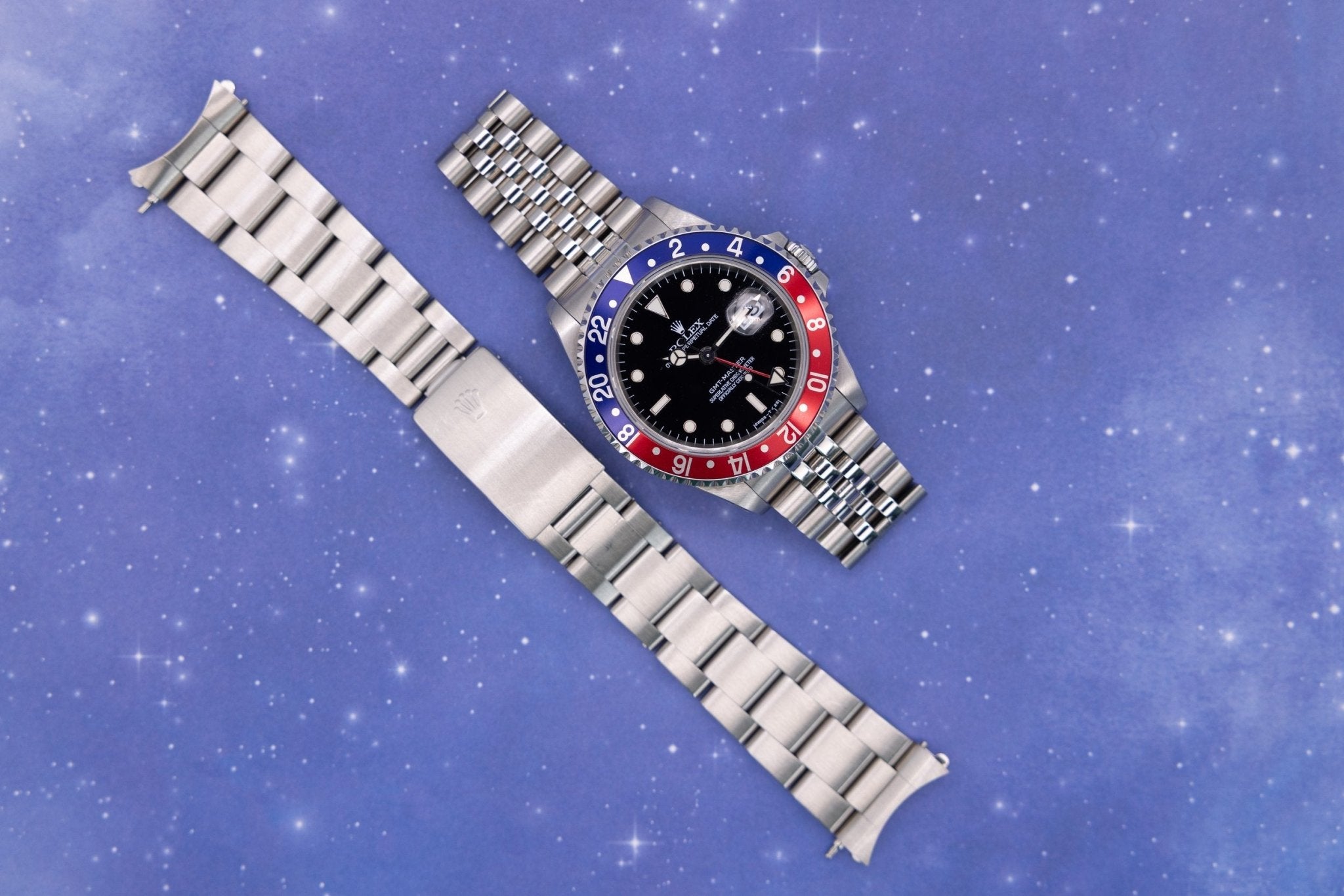 1995 Rolex GMT Master Ref. 16700 | Pepsi | Jubilee and Oyster Bracelets - Sierra Time Co