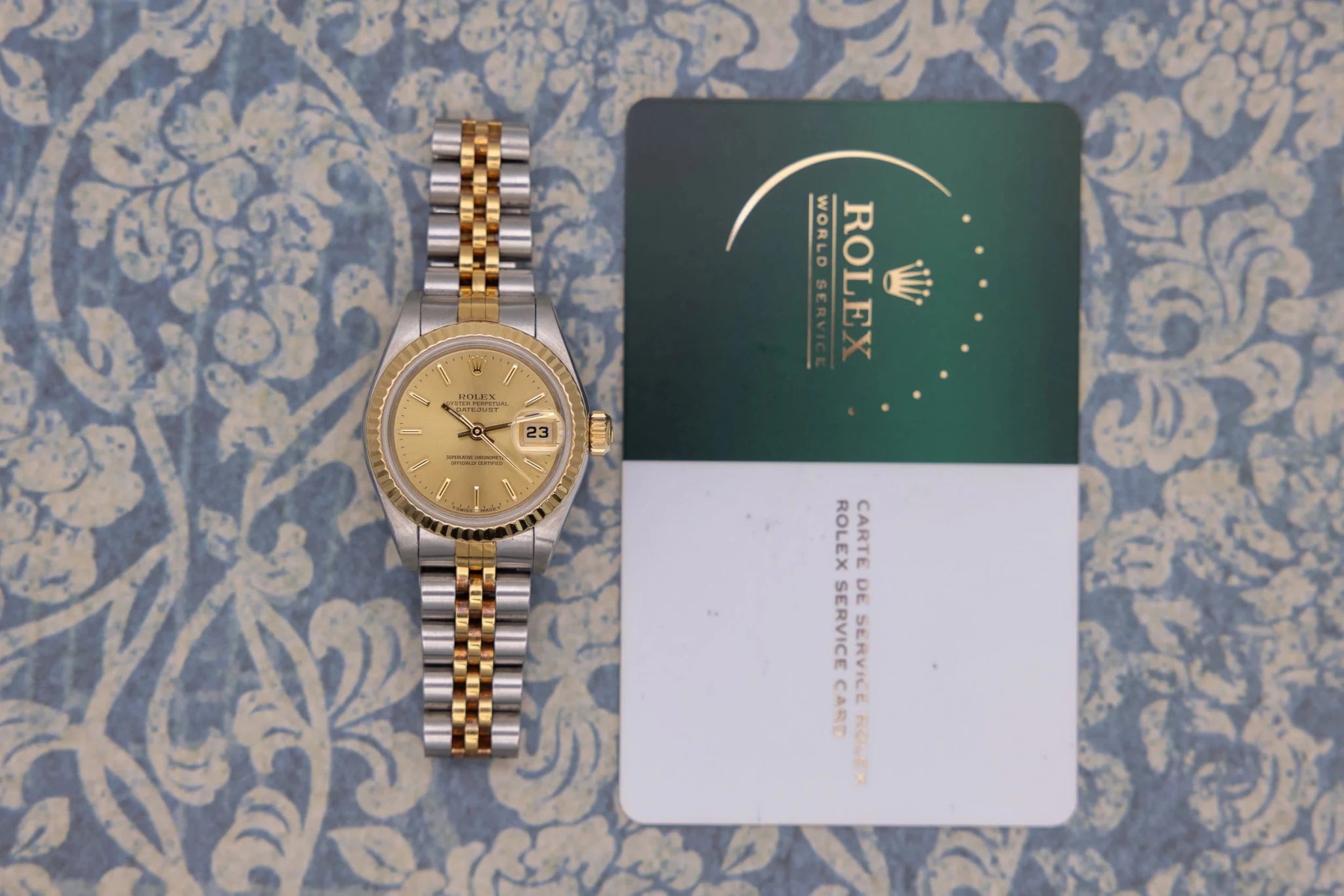 1995 Rolex Ladies Datejust Ref. 69173 | Champagne Dial | 2025 RSC Card - Sierra Time Co