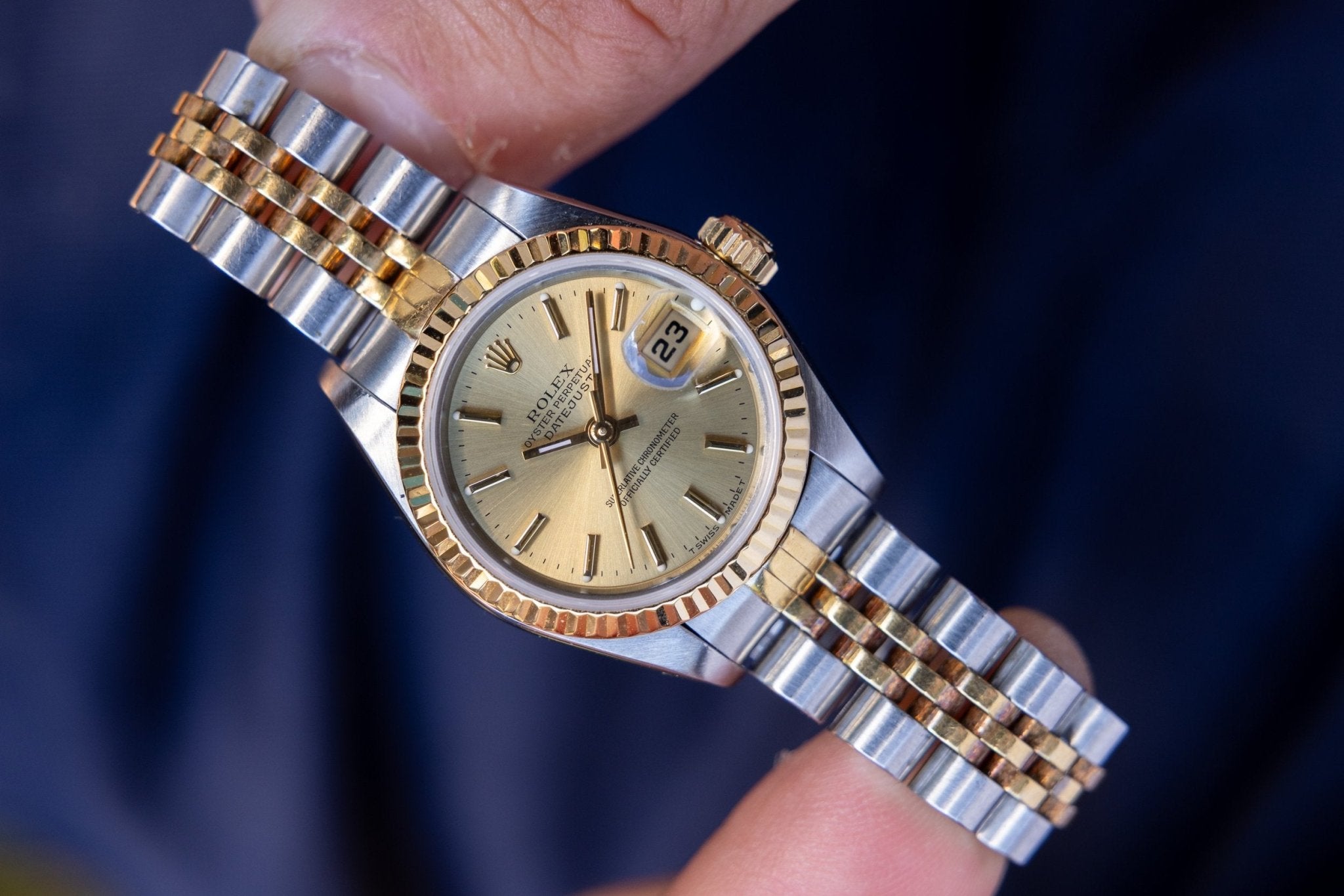 1995 Rolex Ladies Datejust Ref. 69173 | Champagne Dial | 2025 RSC Card - Sierra Time Co