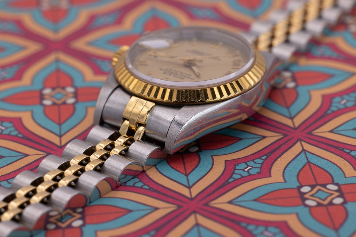1995 Rolex Ladies Datejust Ref. 69173 | Champagne Roman Numeral Dial - Sierra Time Co