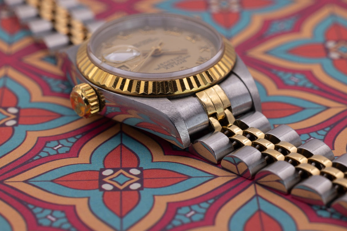 1995 Rolex Ladies Datejust Ref. 69173 | Champagne Roman Numeral Dial - Sierra Time Co