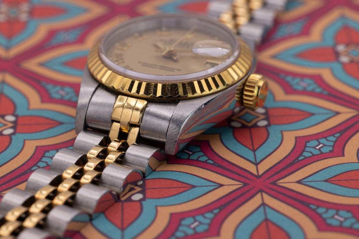 1995 Rolex Ladies Datejust Ref. 69173 | Champagne Roman Numeral Dial - Sierra Time Co