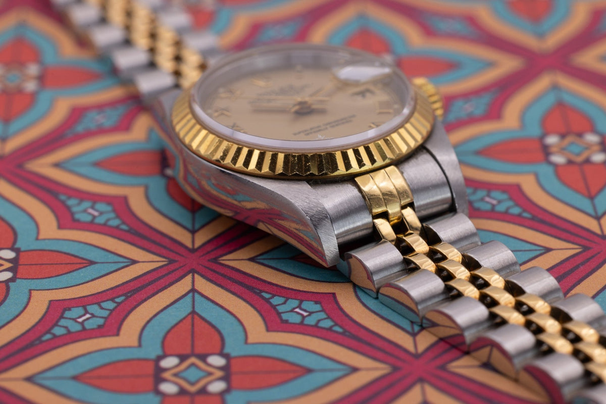1995 Rolex Ladies Datejust Ref. 69173 | Champagne Roman Numeral Dial - Sierra Time Co