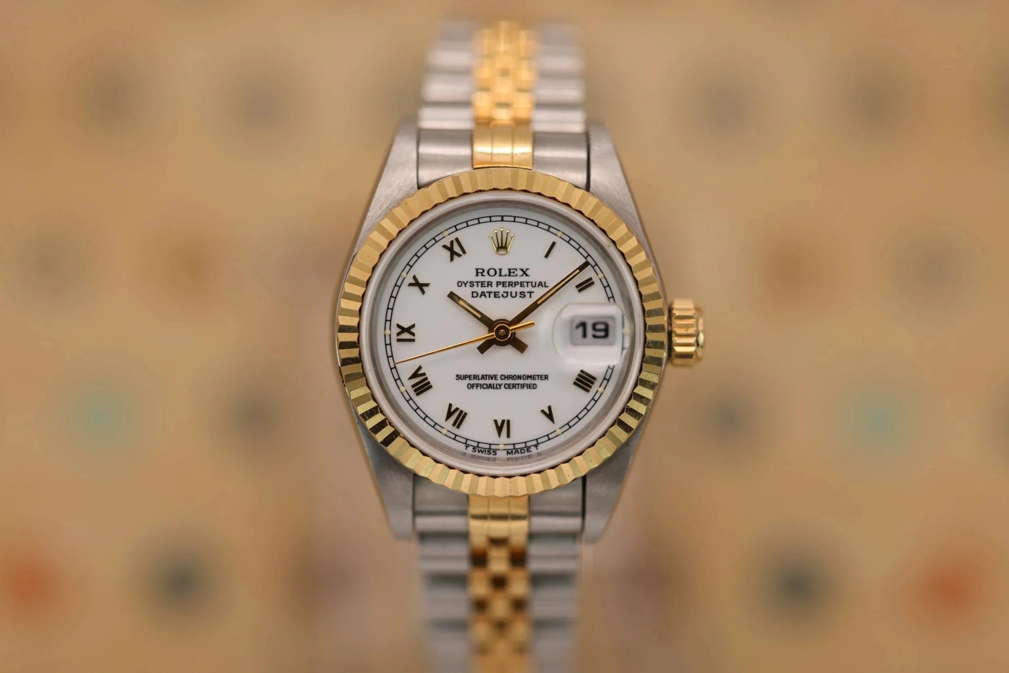 1995 Rolex Ladies Datejust Ref. 69173 | White Roman Numeral Dial | Box and Papers - Sierra Time Co
