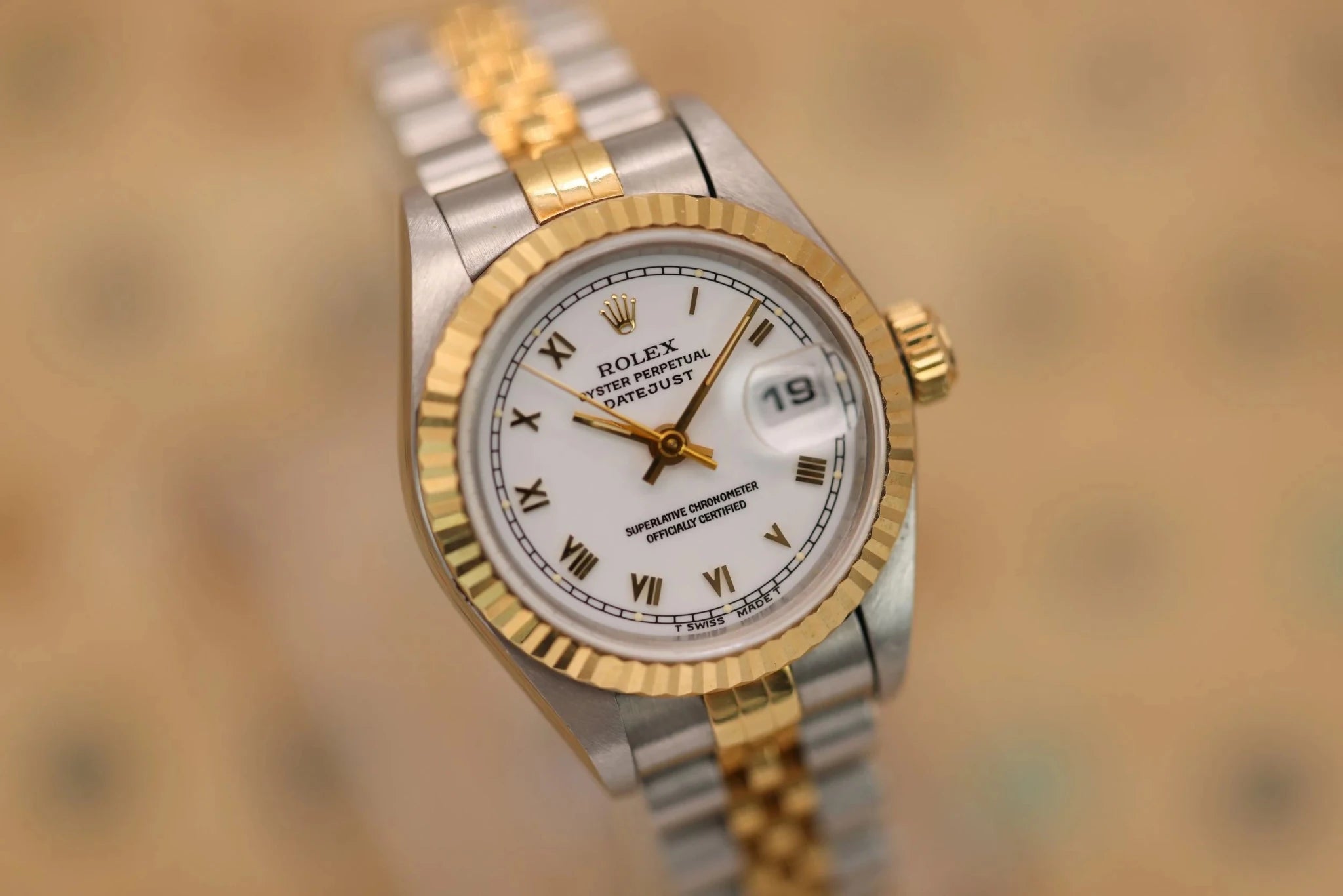 1995 Rolex Ladies Datejust Ref. 69173 | White Roman Numeral Dial | Box and Papers - Sierra Time Co