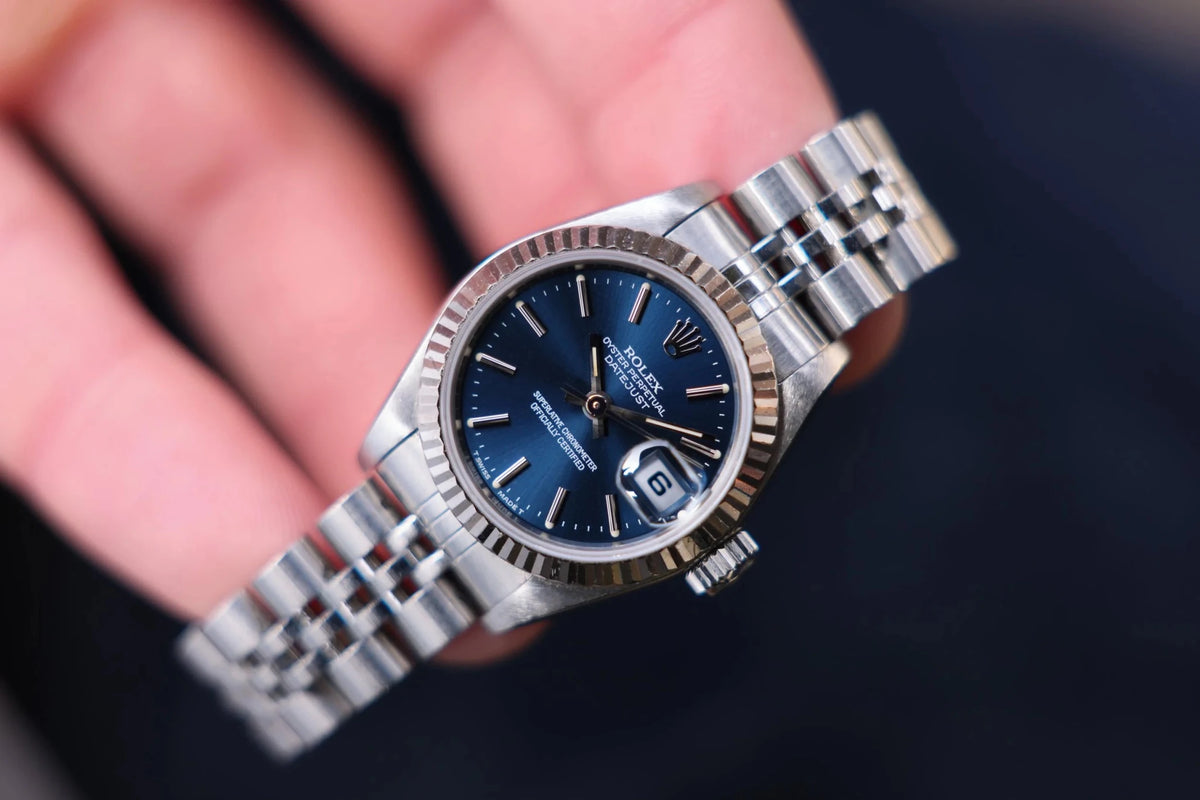 1995 Rolex Ladies Datejust Ref. 69174 | Blue Dial - Sierra Time Co