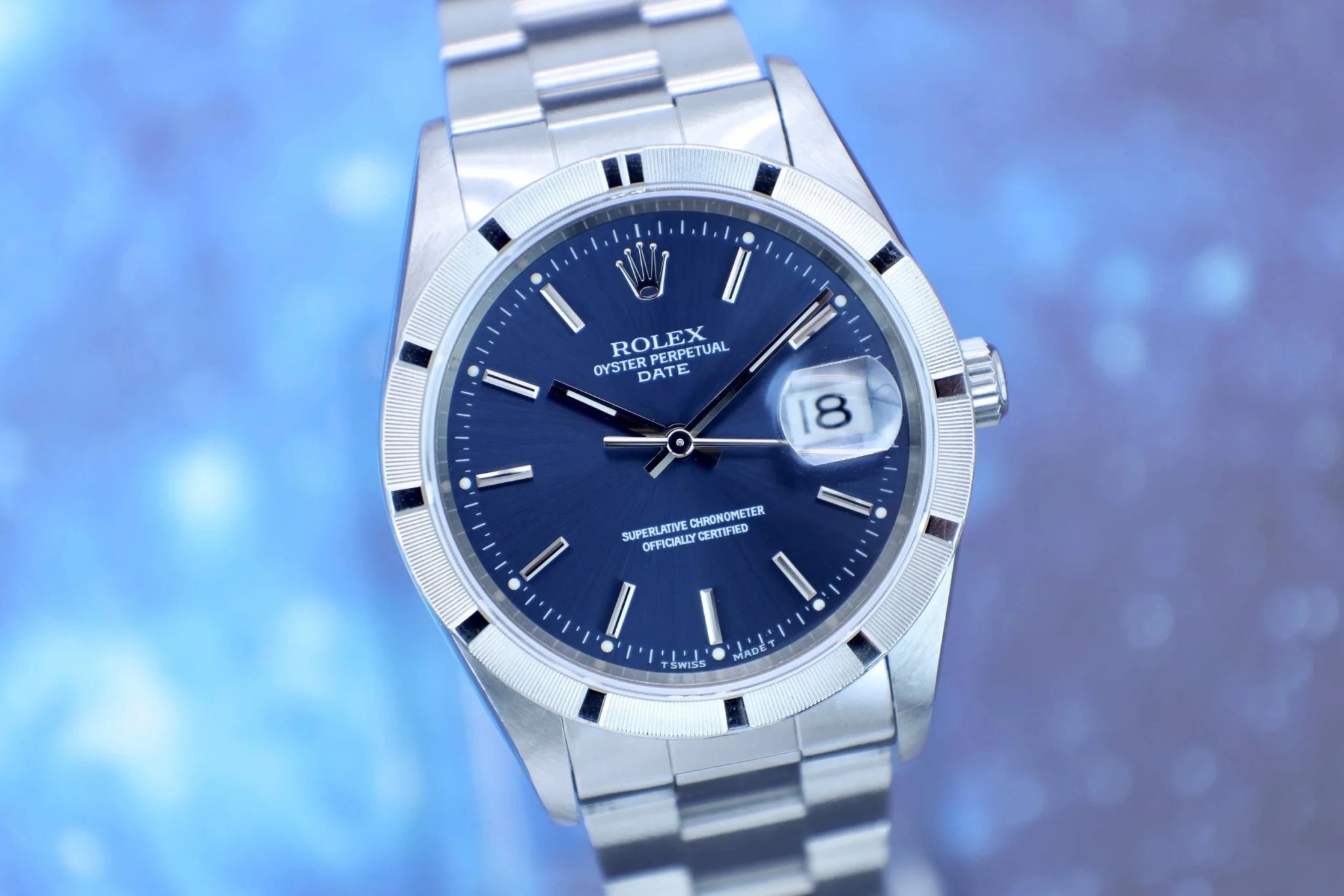 1995 Rolex Oyster Perpetual Date Ref. 15210 | Blue Dial - Sierra Time Co