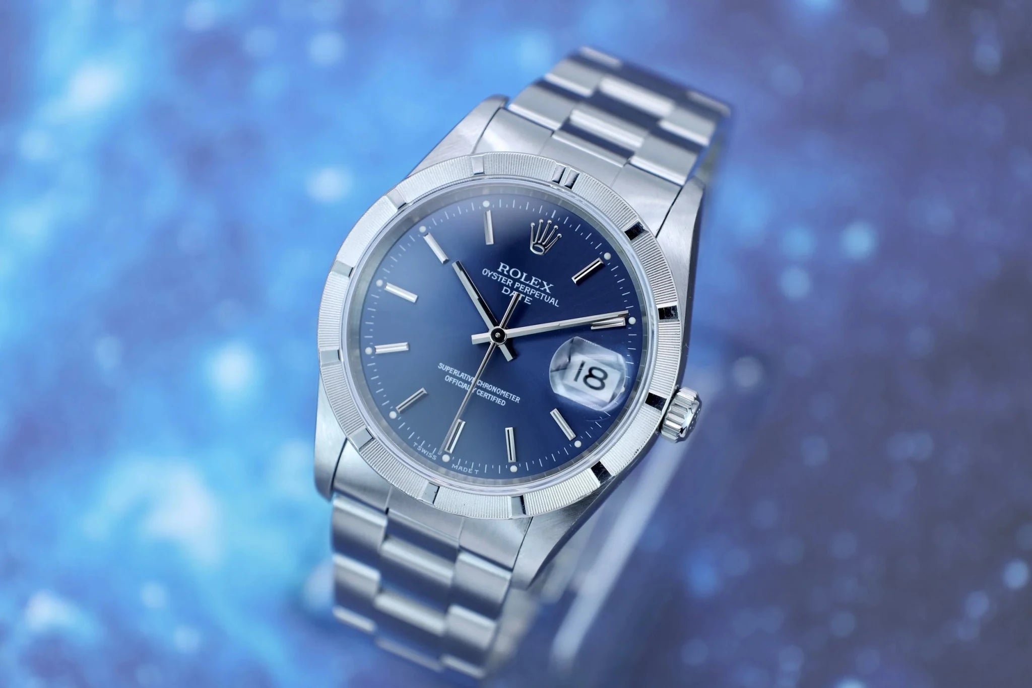 1995 Rolex Oyster Perpetual Date Ref. 15210 | Blue Dial - Sierra Time Co