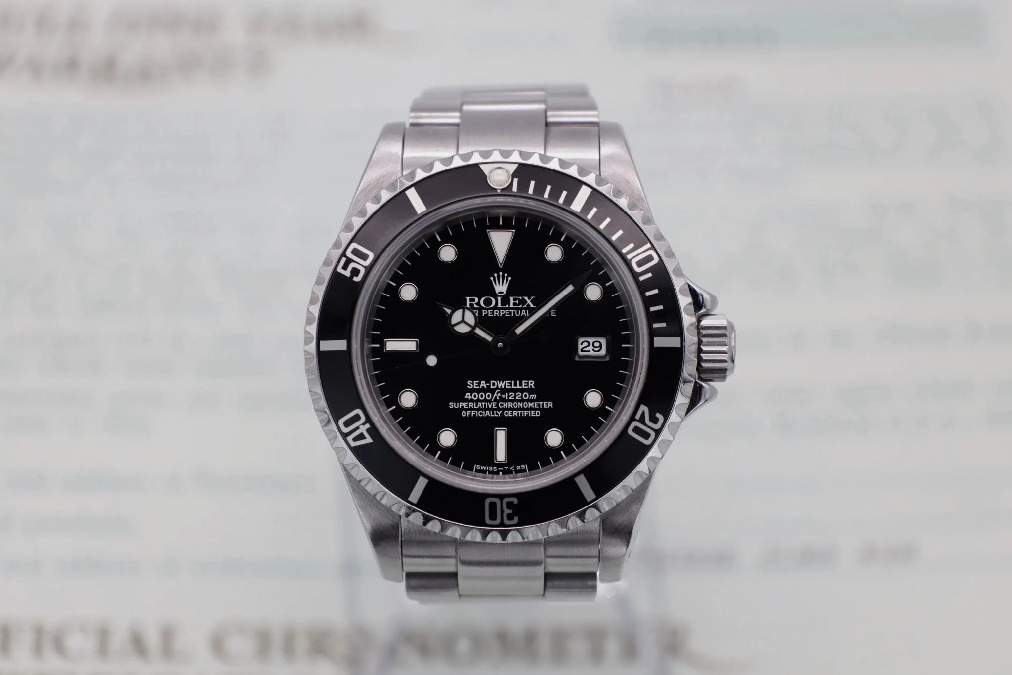 1995 Rolex Sea Dweller Ref. 16600 | Box and Papers - Sierra Time Co