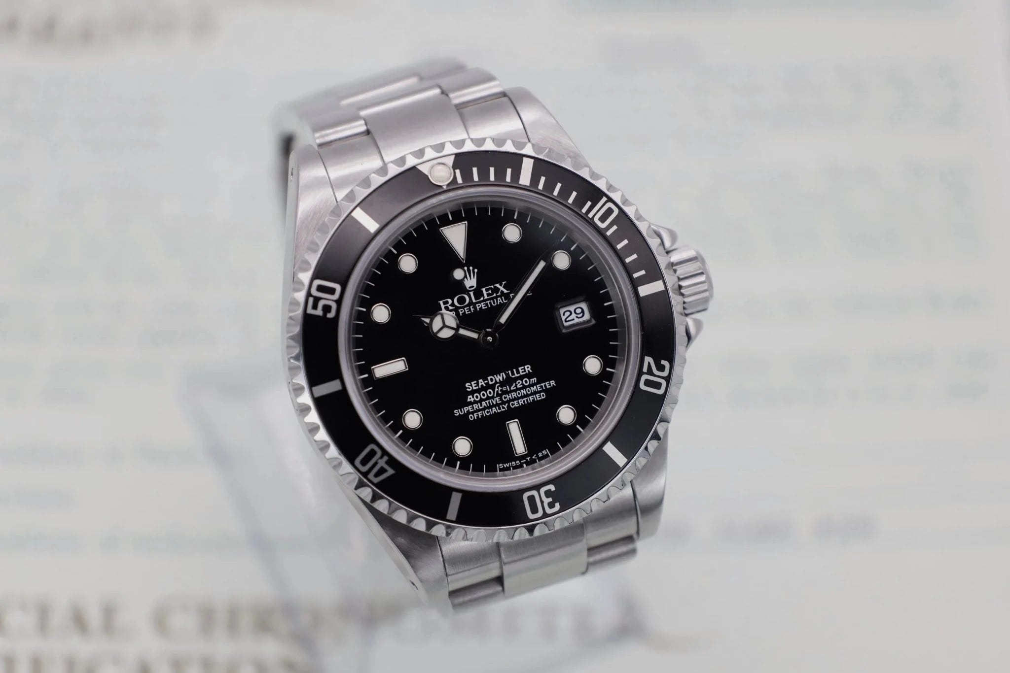 1995 Rolex Sea Dweller Ref. 16600 | Box and Papers - Sierra Time Co