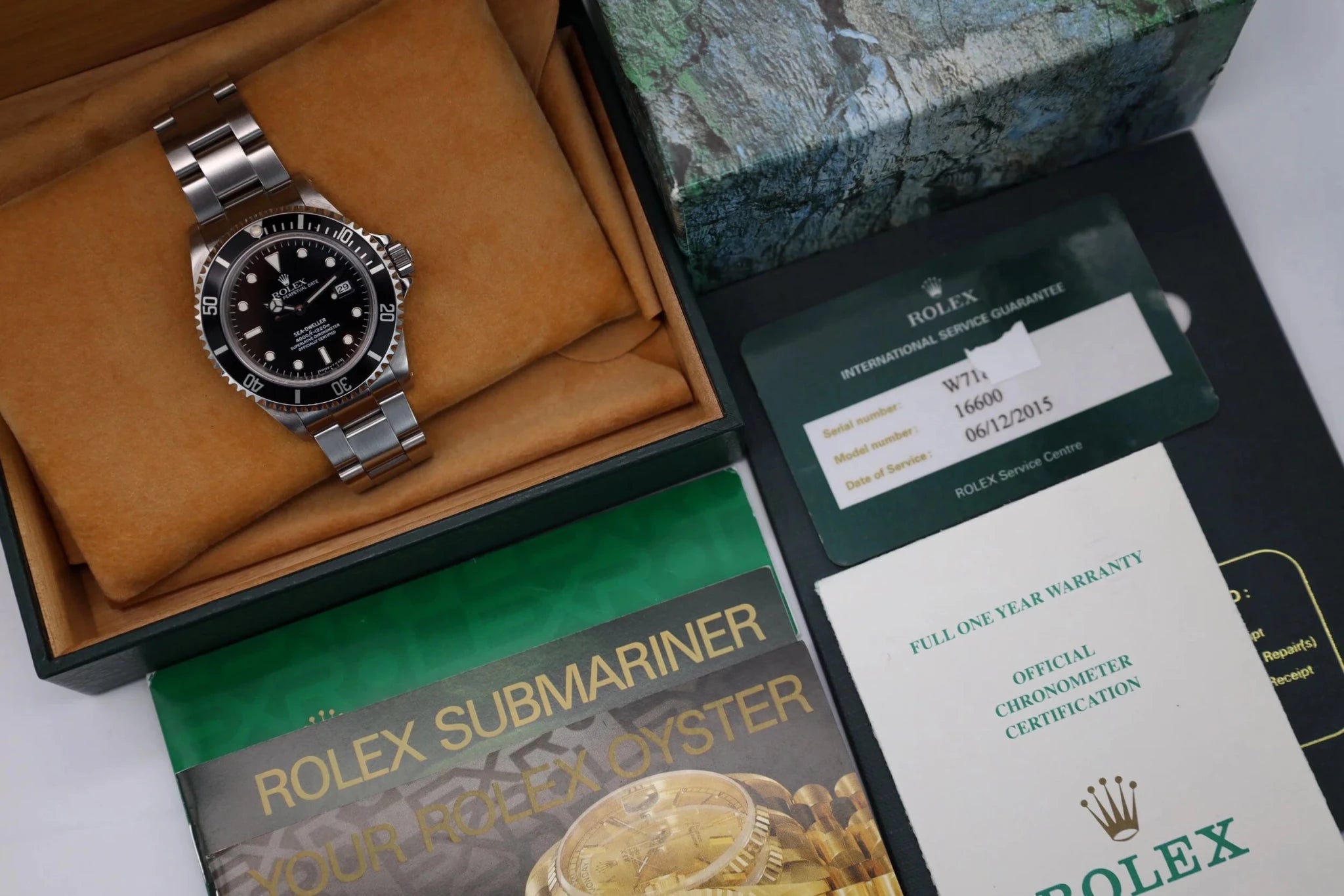 1995 Rolex Sea Dweller Ref. 16600 | Box and Papers - Sierra Time Co