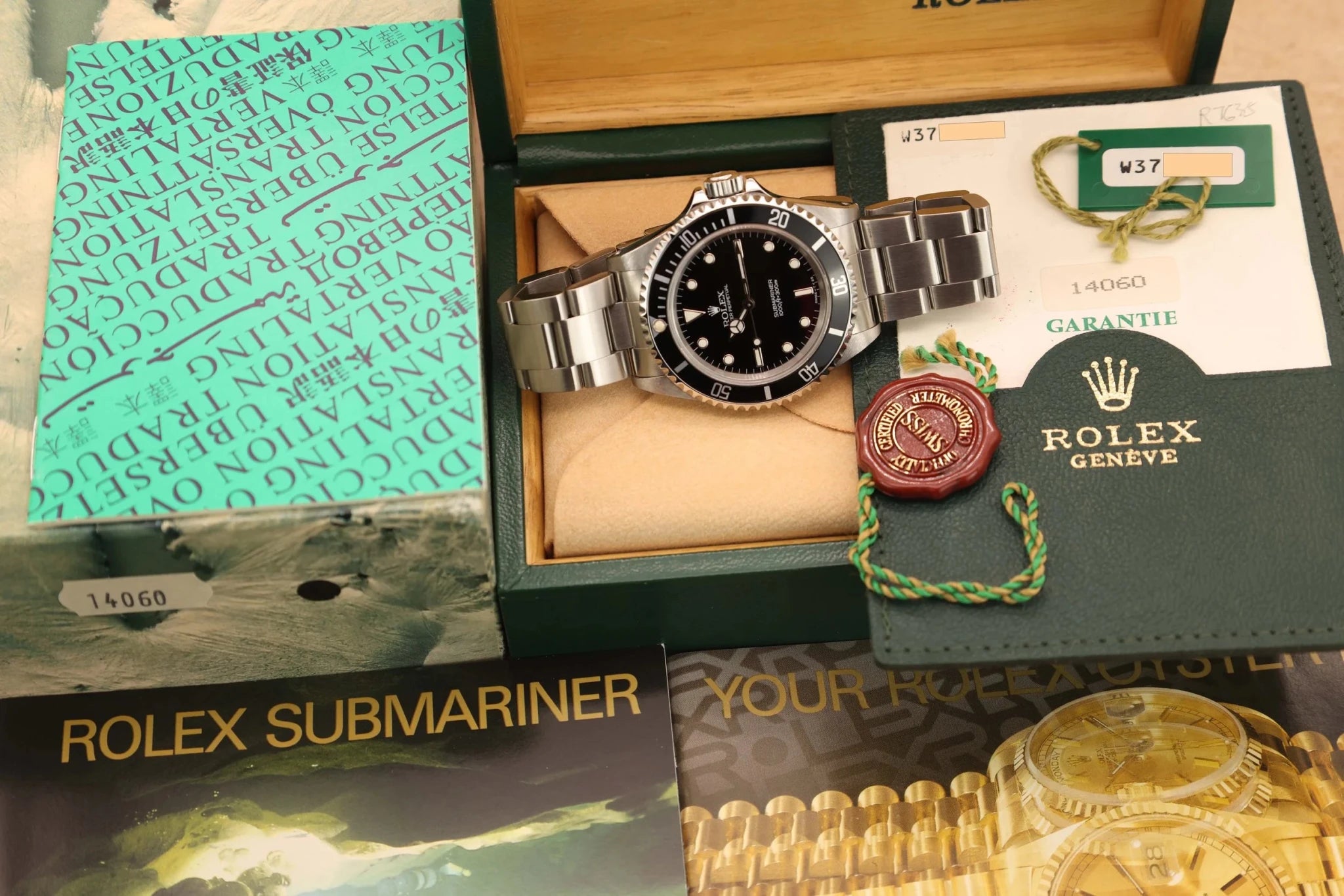 1995 Rolex Submariner Ref. 14060 | Box and Papers - Sierra Time Co