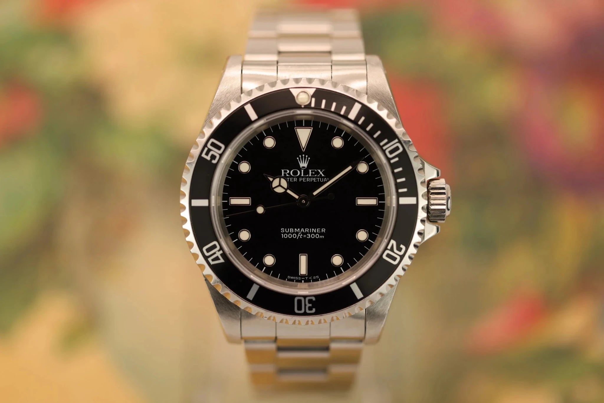 1995 Rolex Submariner Ref. 14060 | Creamy Patina | Box and Papers - Sierra Time Co