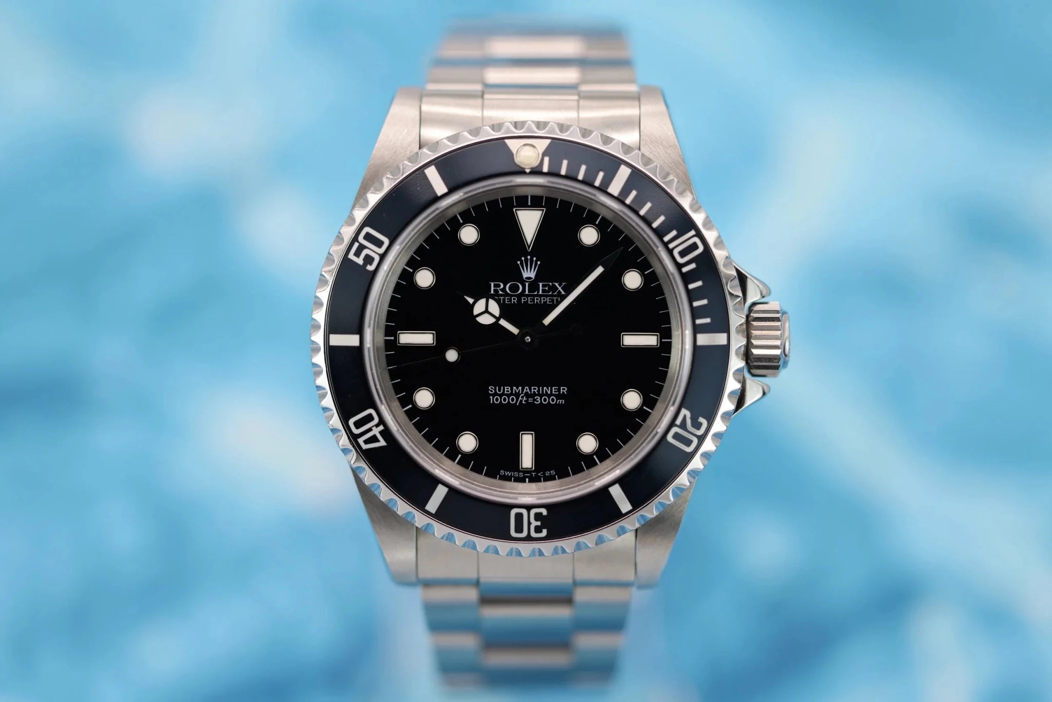 1995 Rolex Submariner Ref. 14060 | Midnight Blue Insert | Box and Papers - Sierra Time Co