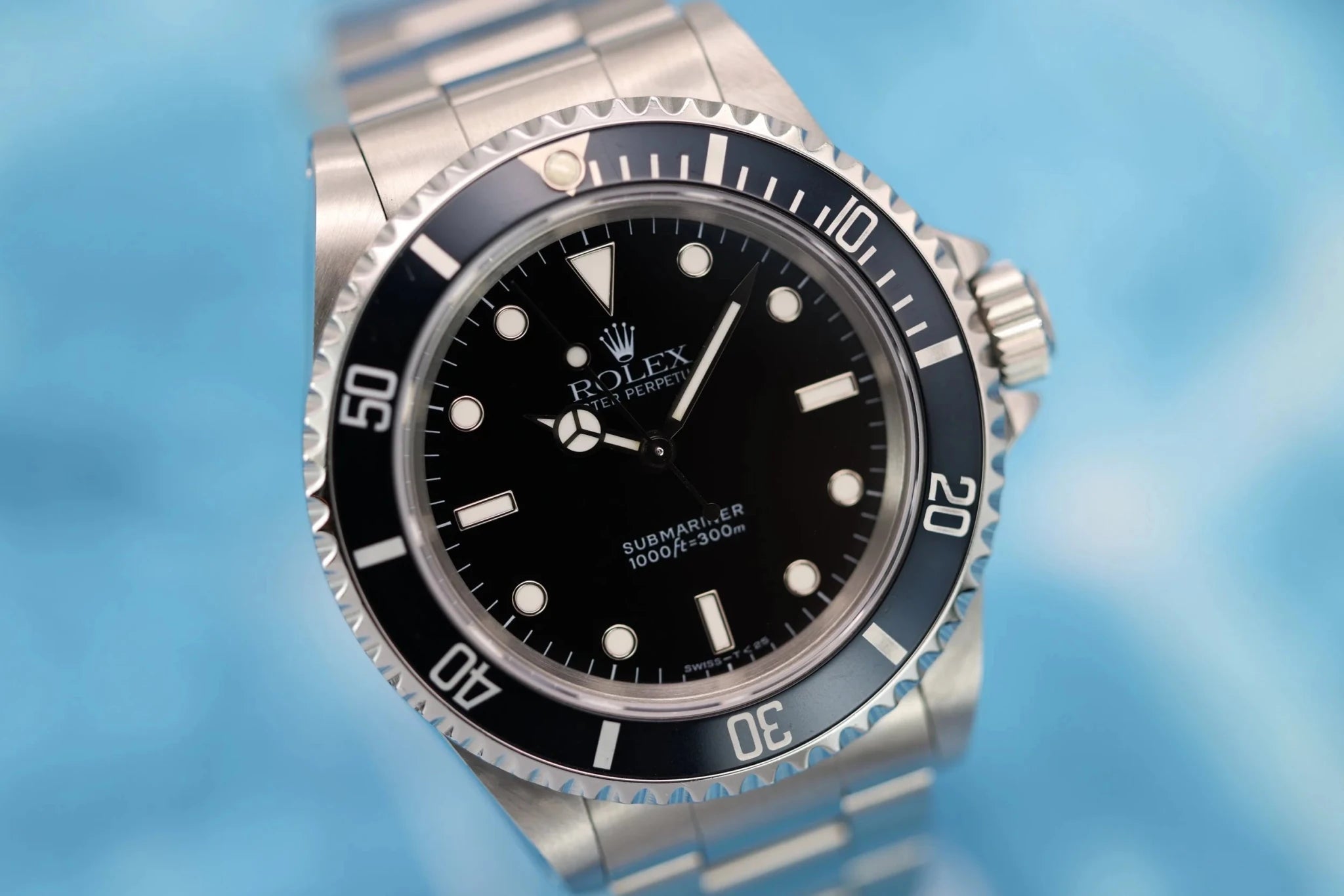1995 Rolex Submariner Ref. 14060 | Midnight Blue Insert | Box and Papers - Sierra Time Co