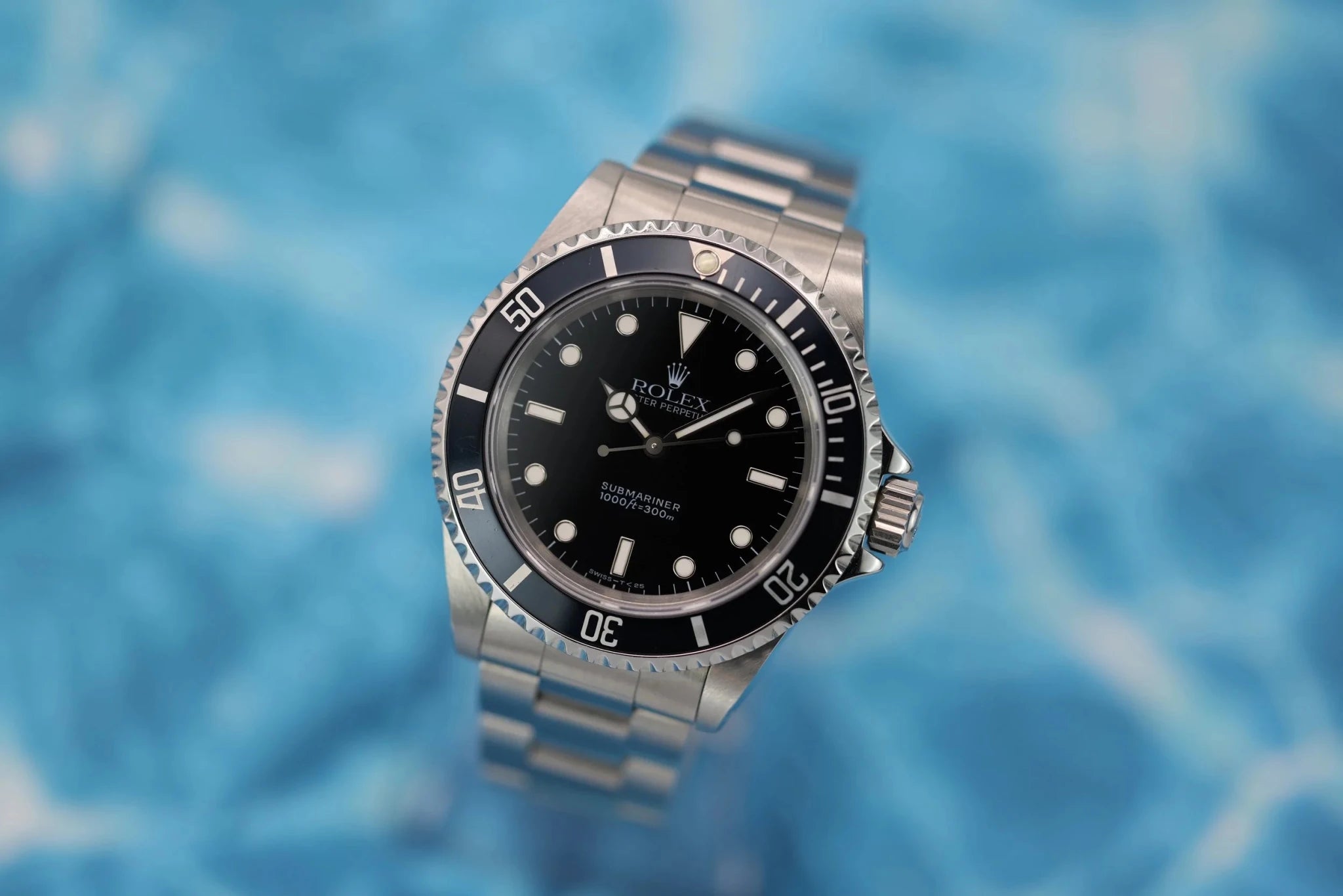 1995 Rolex Submariner Ref. 14060 | Midnight Blue Insert | Box and Papers - Sierra Time Co