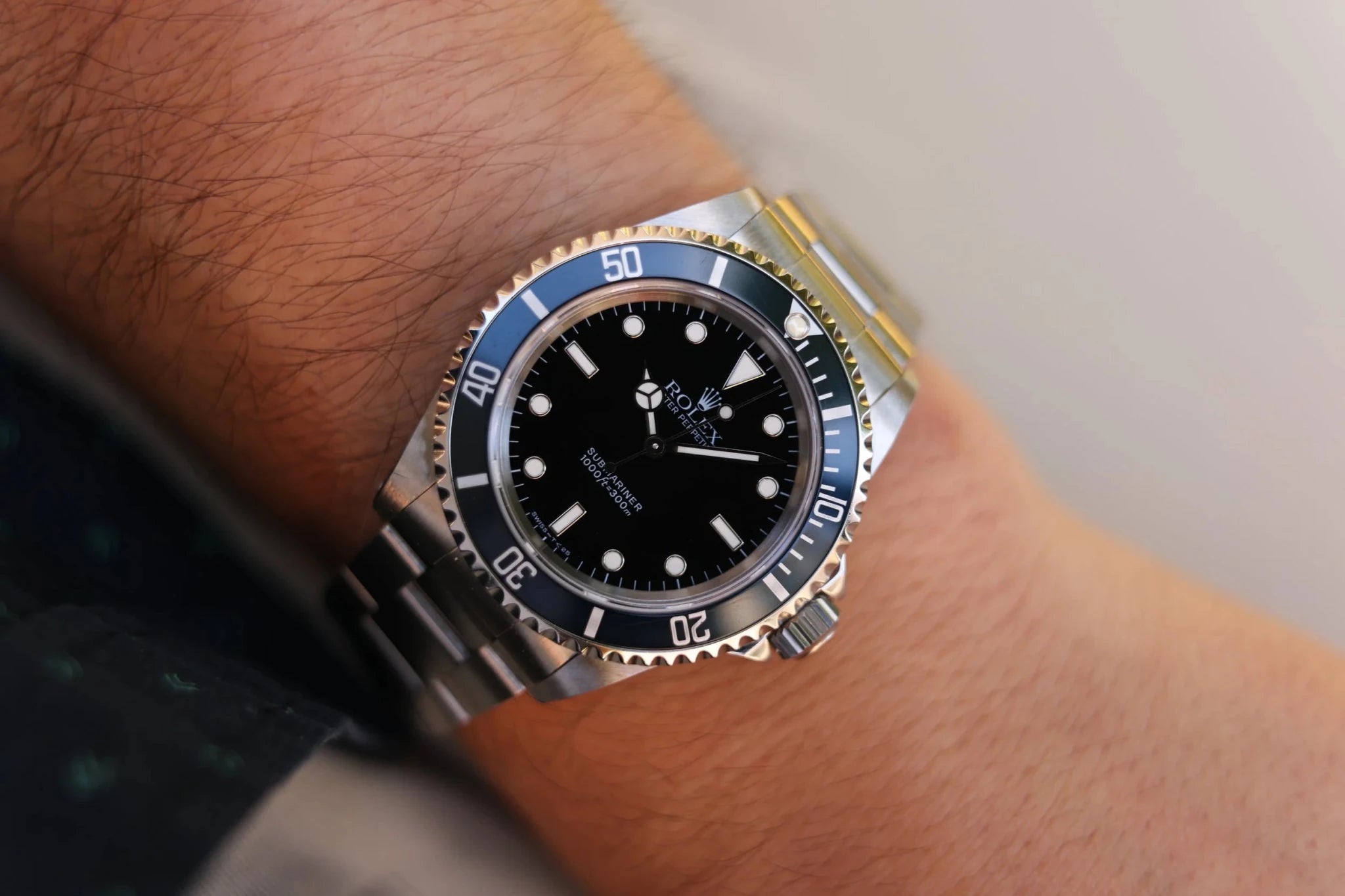 1995 Rolex Submariner Ref. 14060 | Midnight Blue Insert | Box and Papers - Sierra Time Co