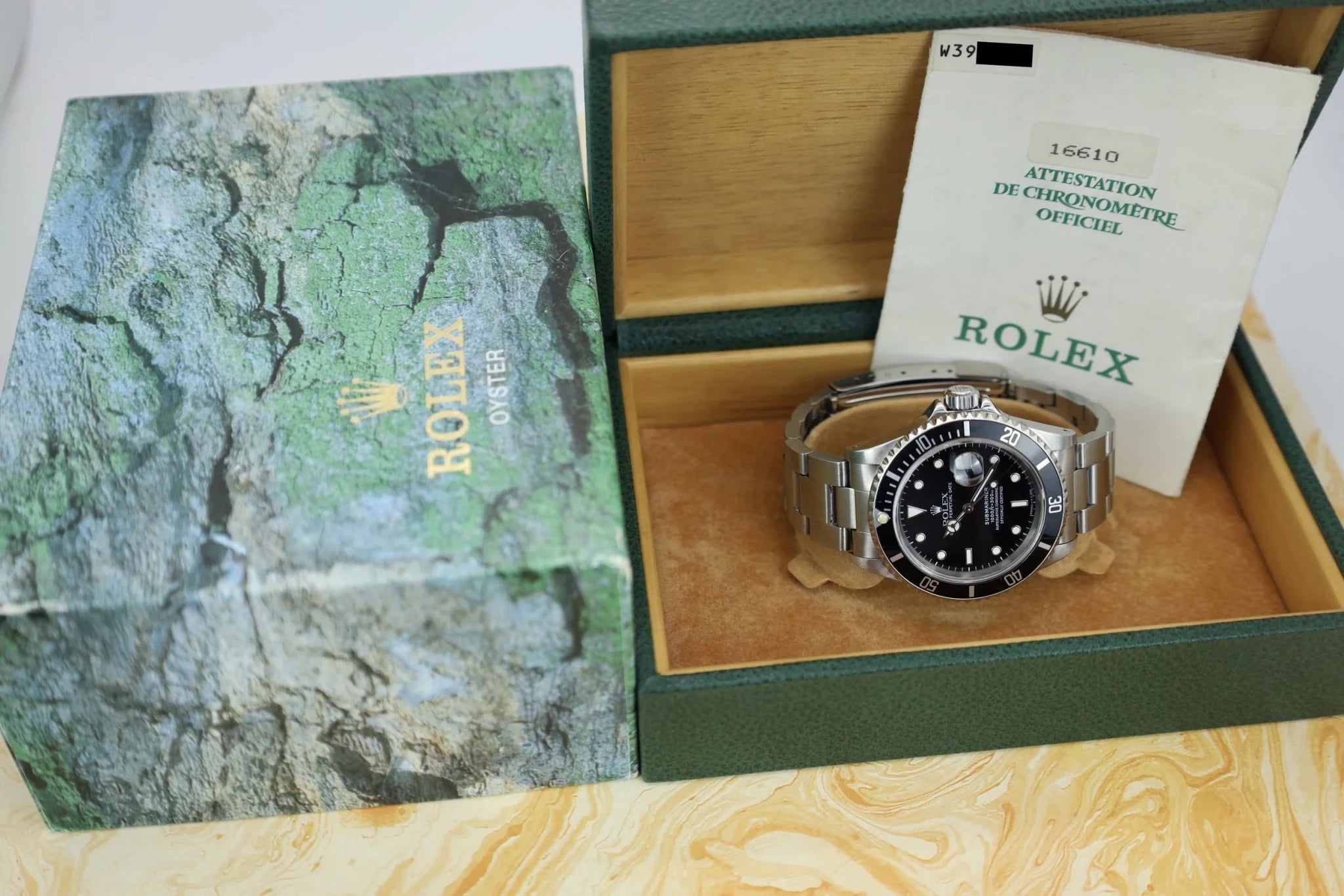 1995 Rolex Submariner Ref. 16610 | Box and Papers - Sierra Time Co