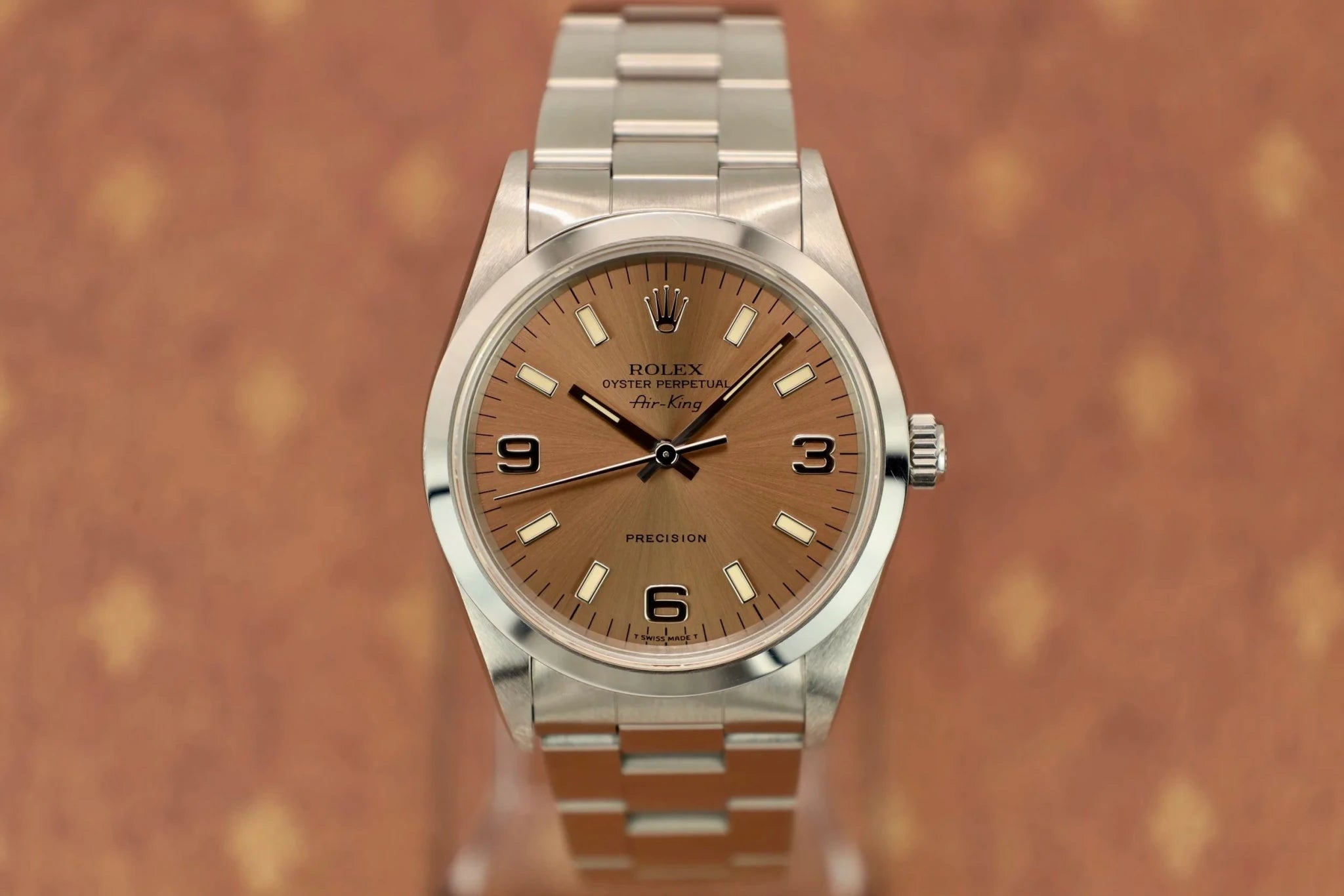 1996 Rolex Air-King Ref. 14000 | Salmon 3-6-9 Dial - Sierra Time Co