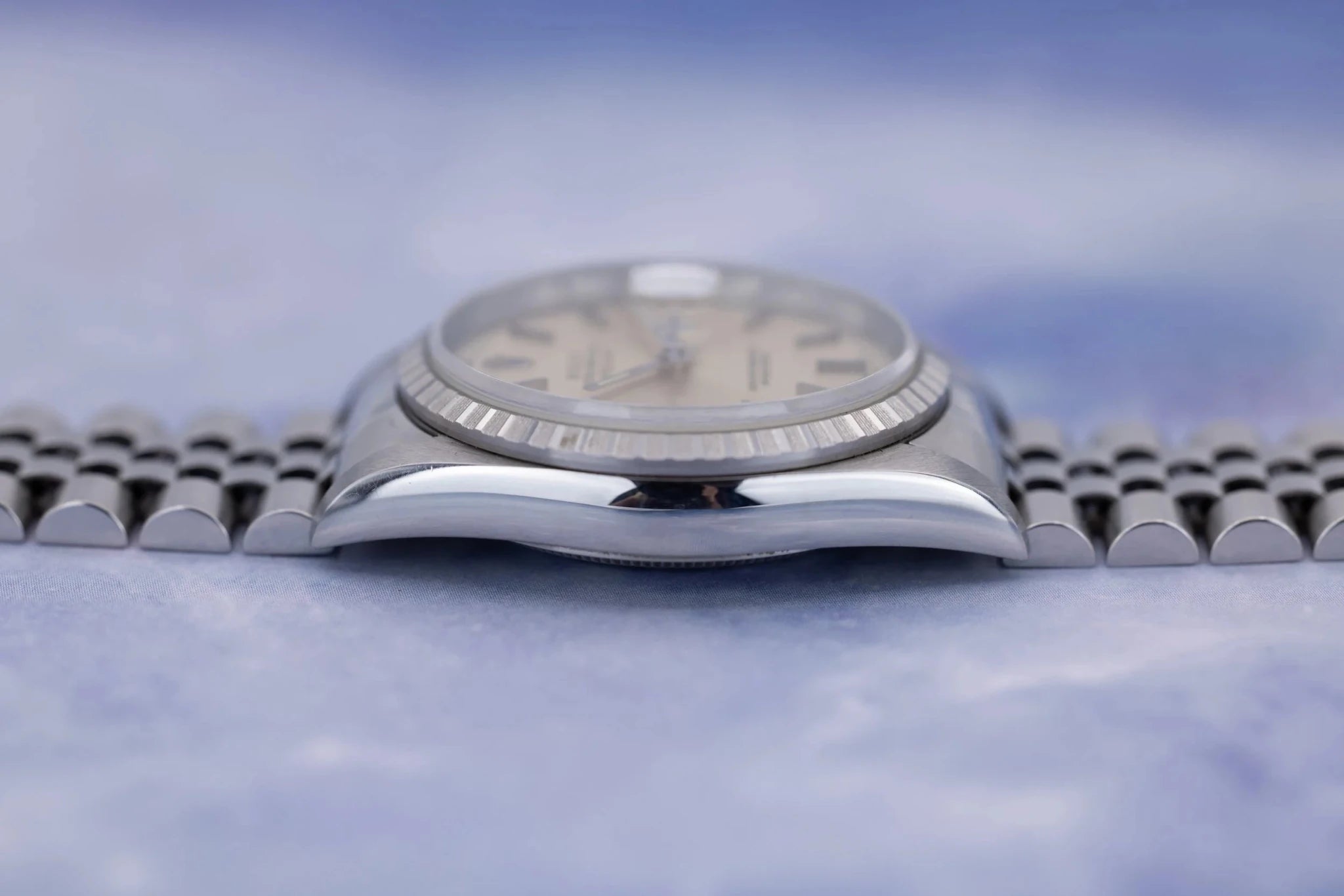 1996 Rolex Datejust Ref. 16220 | Silver Stick Dial | Mint Condition - Sierra Time Co