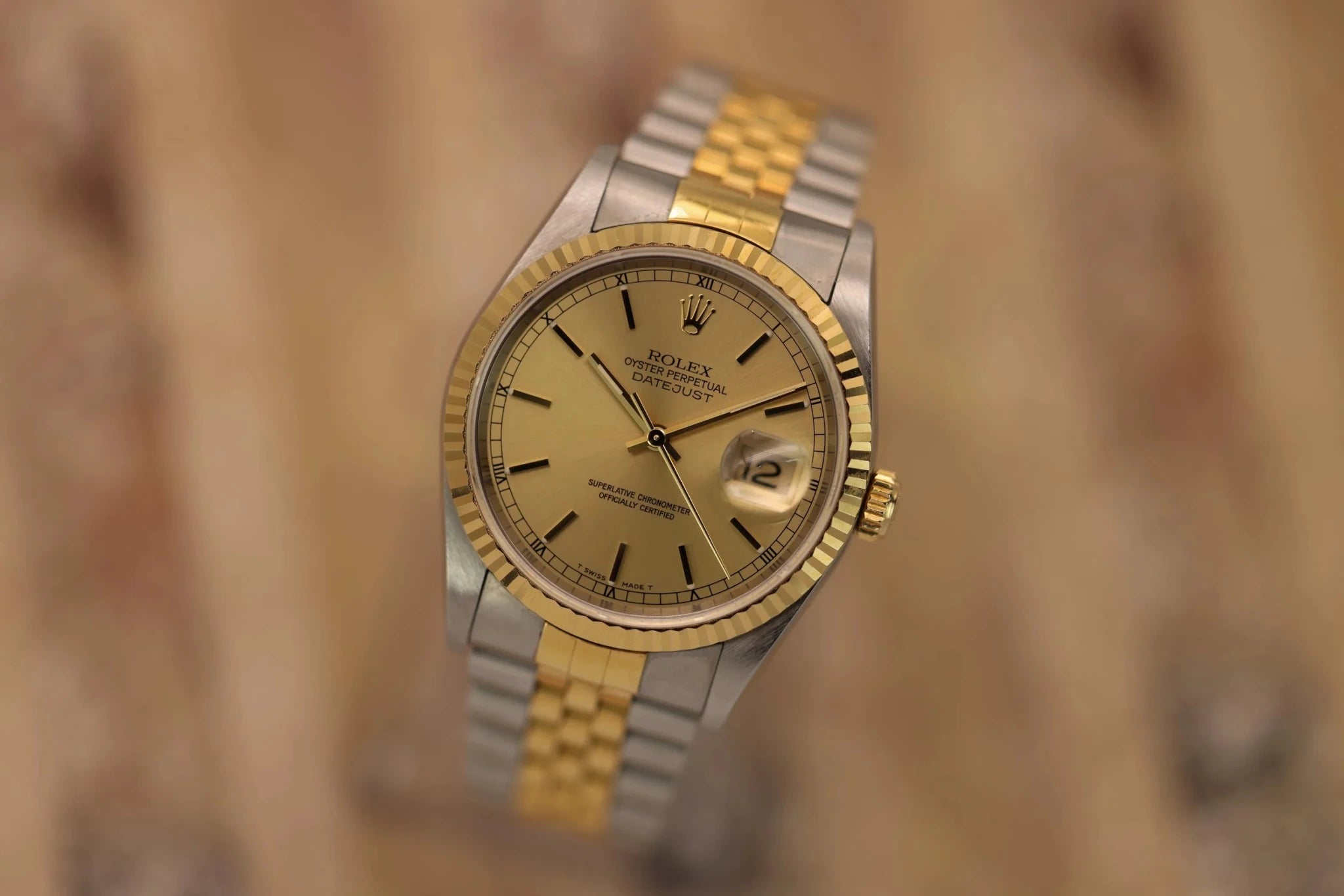 1996 Rolex Datejust Ref. 16233 | Champagne Dial - Sierra Time Co