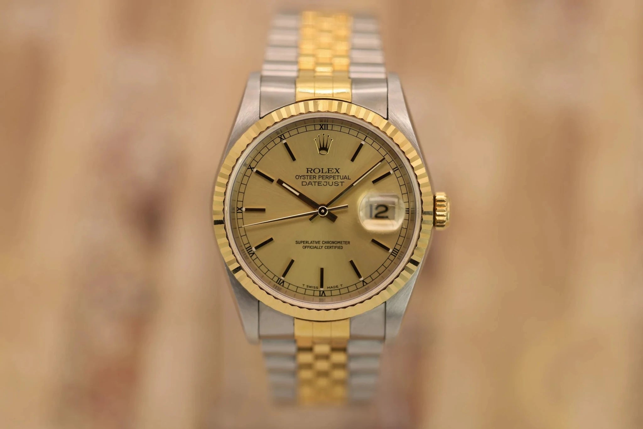 1996 Rolex Datejust Ref. 16233 | Champagne Dial - Sierra Time Co