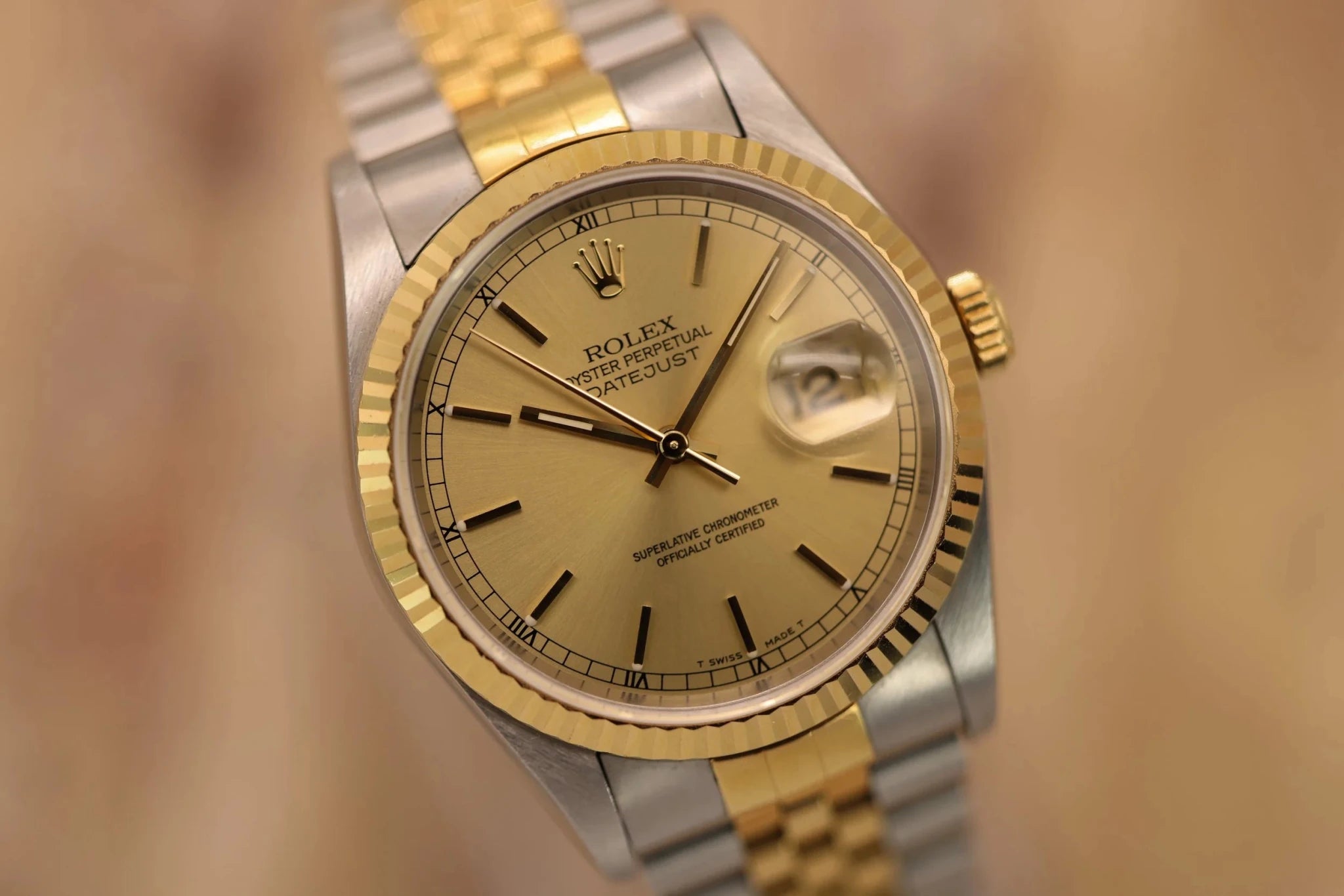1996 Rolex Datejust Ref. 16233 | Champagne Dial - Sierra Time Co