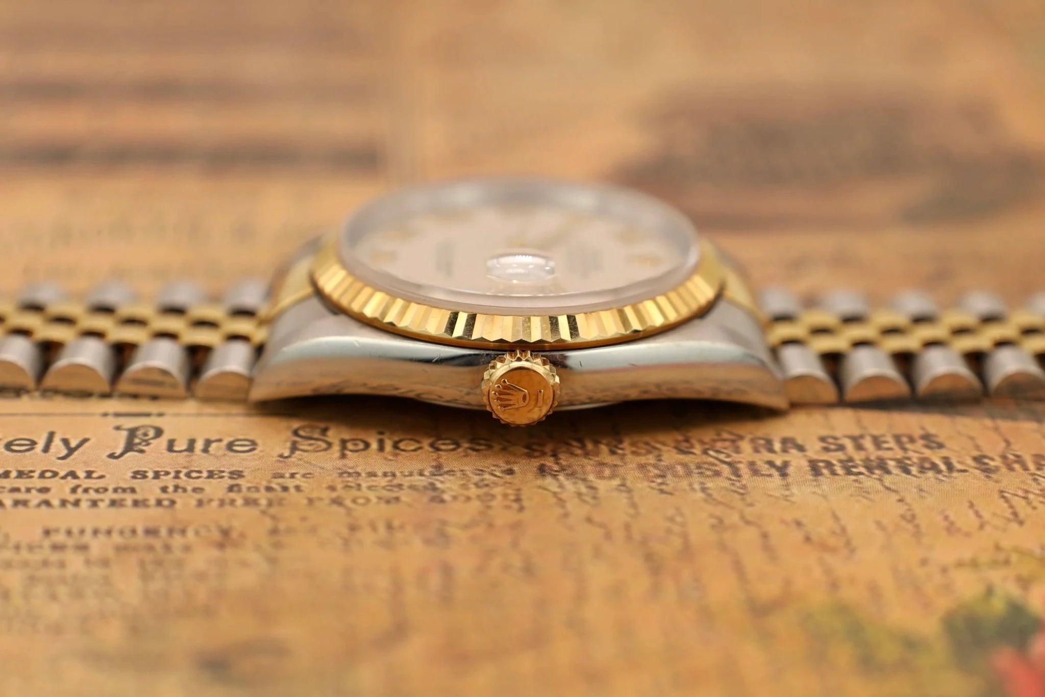 1996 Rolex Datejust Ref. 16233 | Cream Pyramid Dial - Sierra Time Co