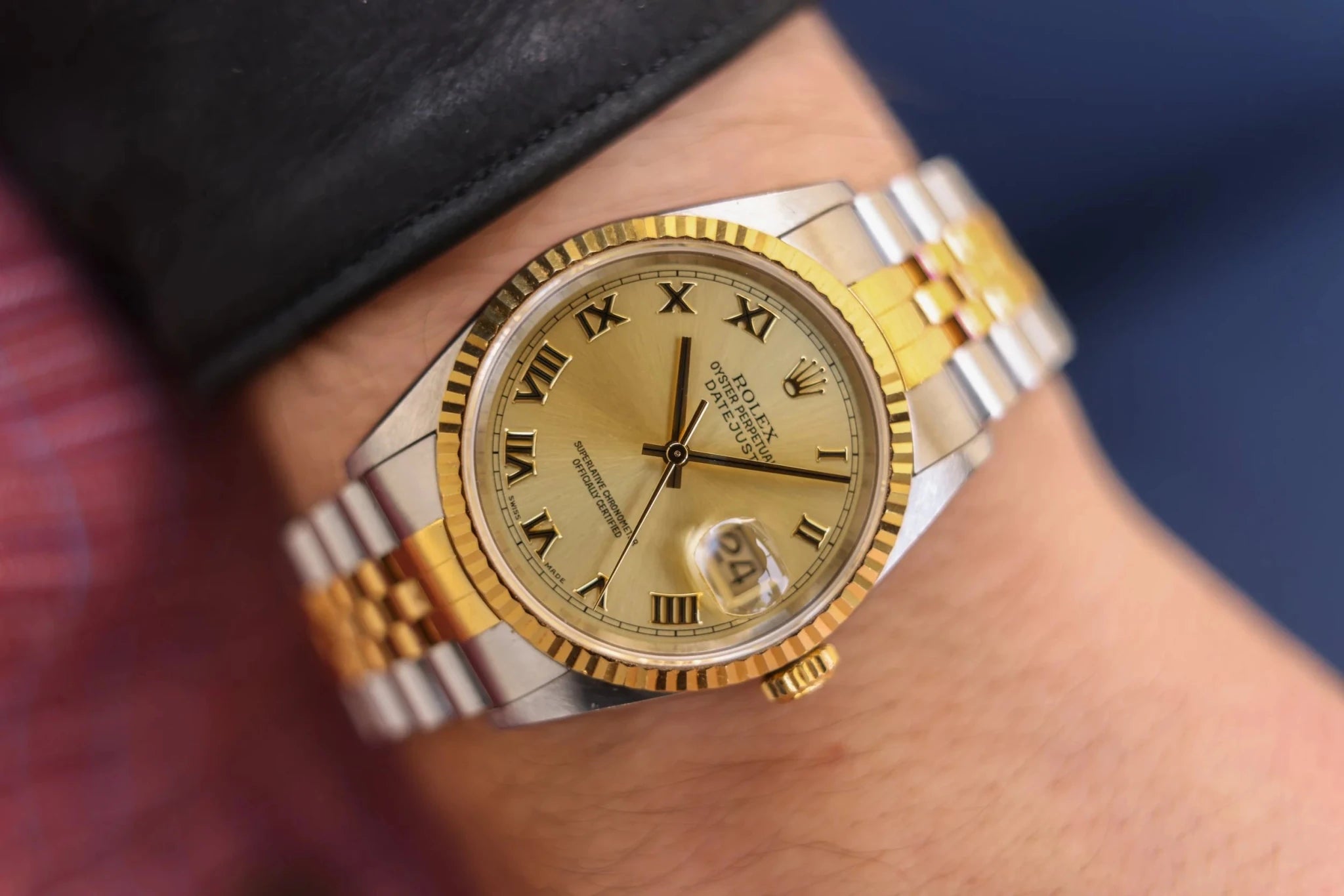 1996 Rolex Datejust Ref. 16233 | Roman Numeral Dial | Full Set - Sierra Time Co