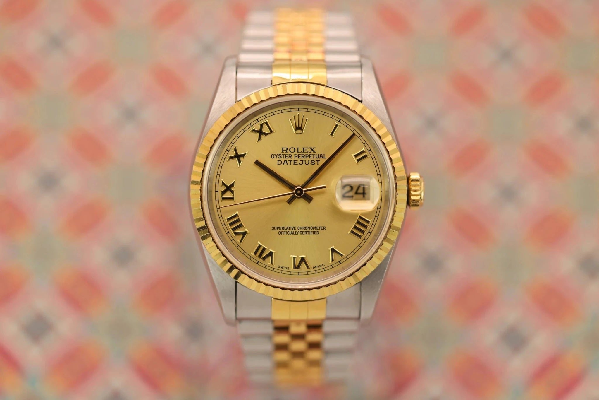 1996 Rolex Datejust Ref. 16233 | Roman Numeral Dial | Full Set - Sierra Time Co