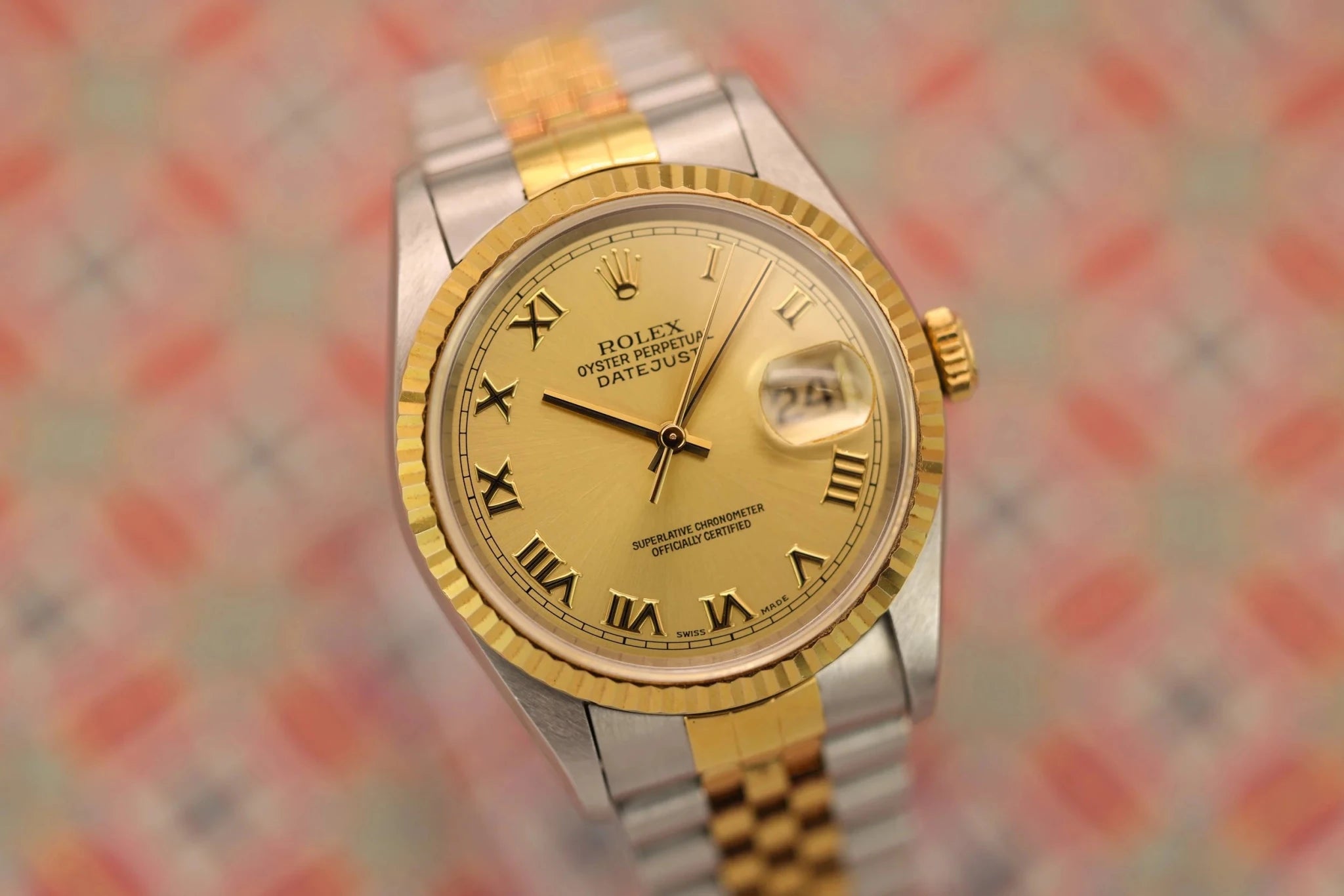 1996 Rolex Datejust Ref. 16233 | Roman Numeral Dial | Full Set - Sierra Time Co