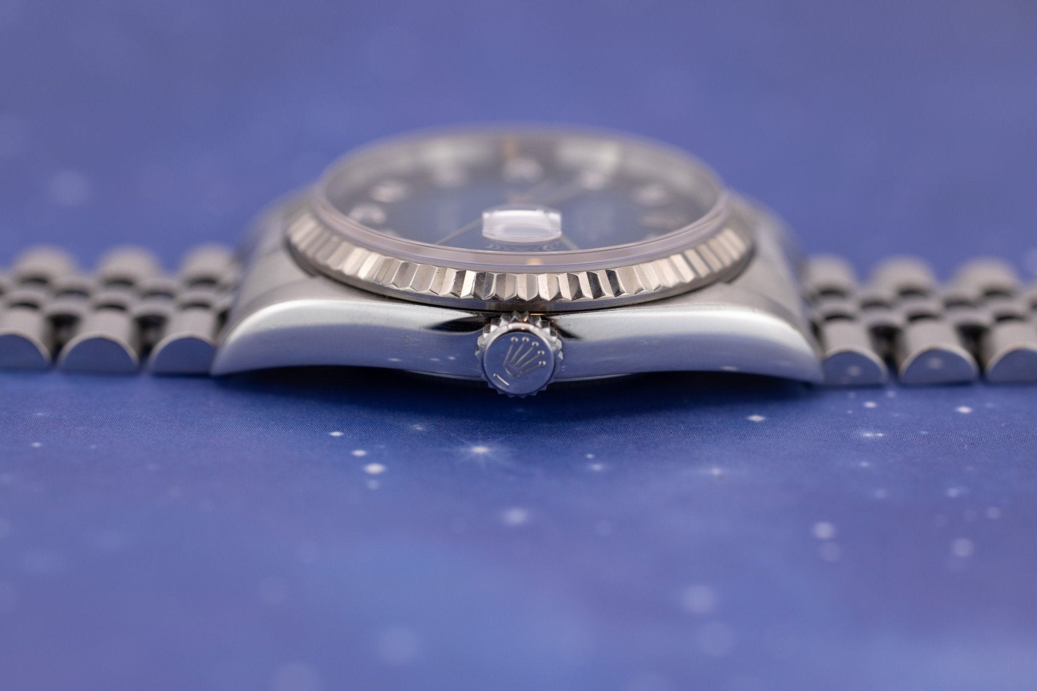 1996 Rolex Datejust Ref. 16234 | Blue Vignette Diamond Dial - Sierra Time Co