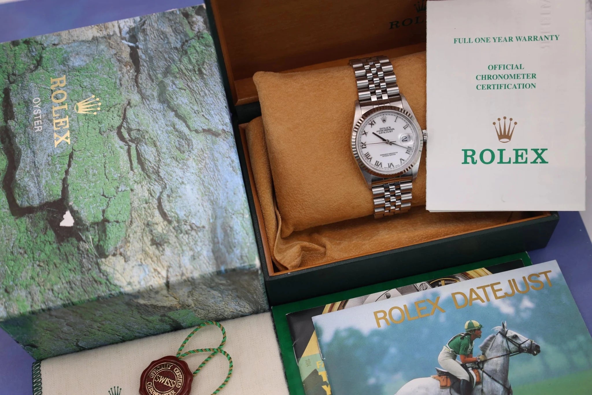 1996 Rolex Datejust Ref. 16234 | Box and Papers - Sierra Time Co