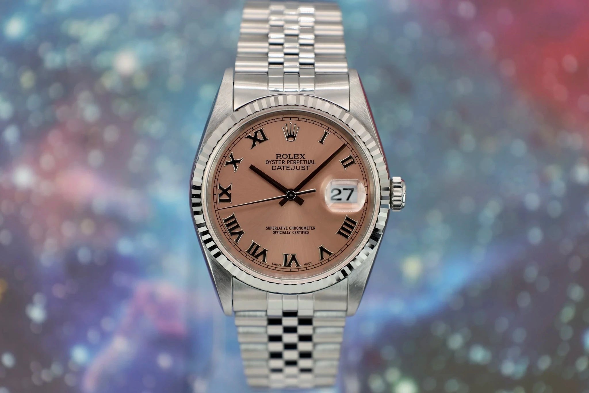 1996 Rolex Datejust Ref. 16234 | Salmon Dial - Sierra Time Co