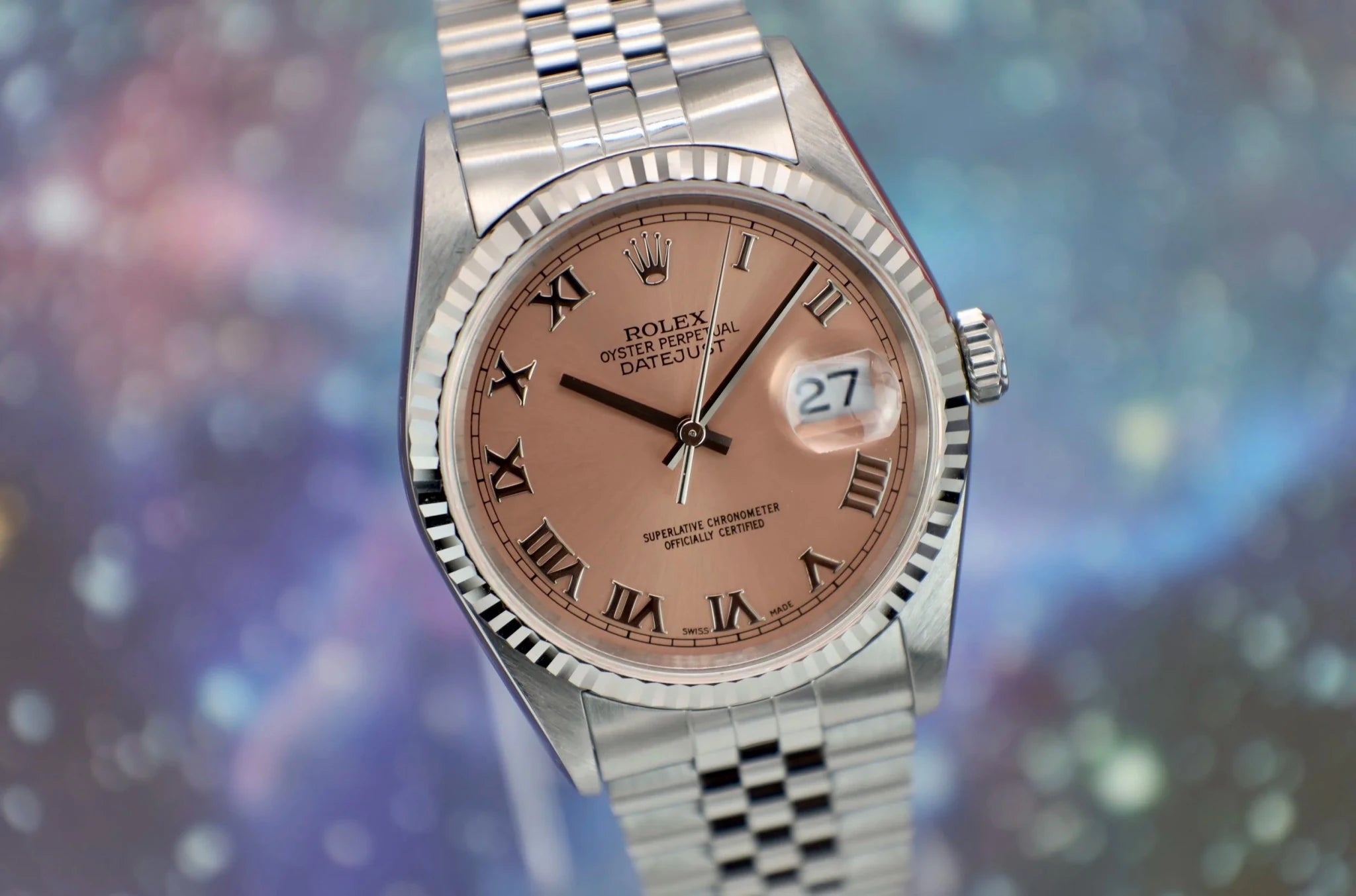 1996 Rolex Datejust Ref. 16234 | Salmon Dial - Sierra Time Co
