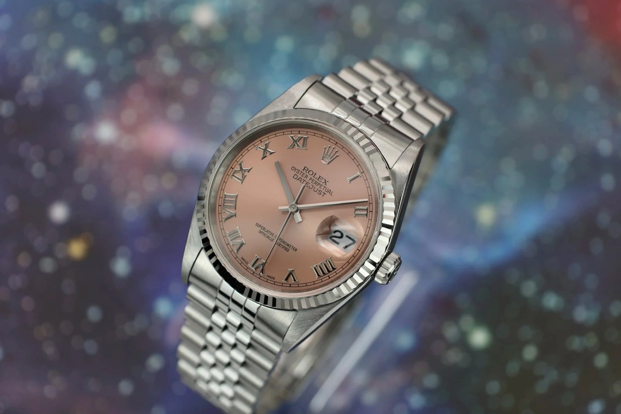 1996 Rolex Datejust Ref. 16234 | Salmon Dial - Sierra Time Co