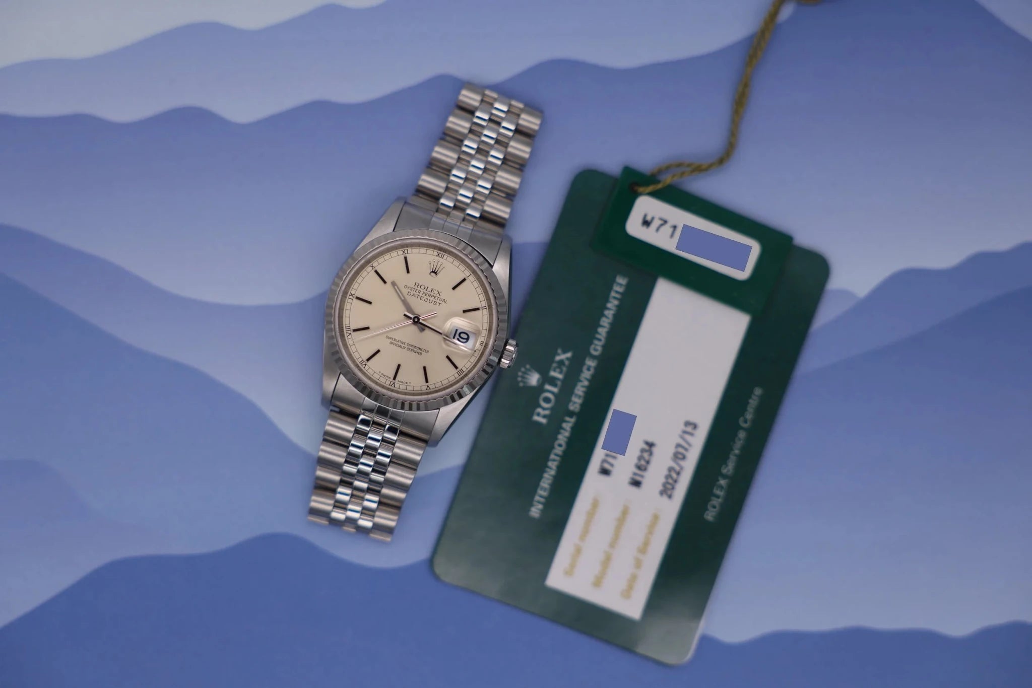 1996 Rolex Datejust Ref. 16234 | Silver Dial | 2022 RSC Card - Sierra Time Co