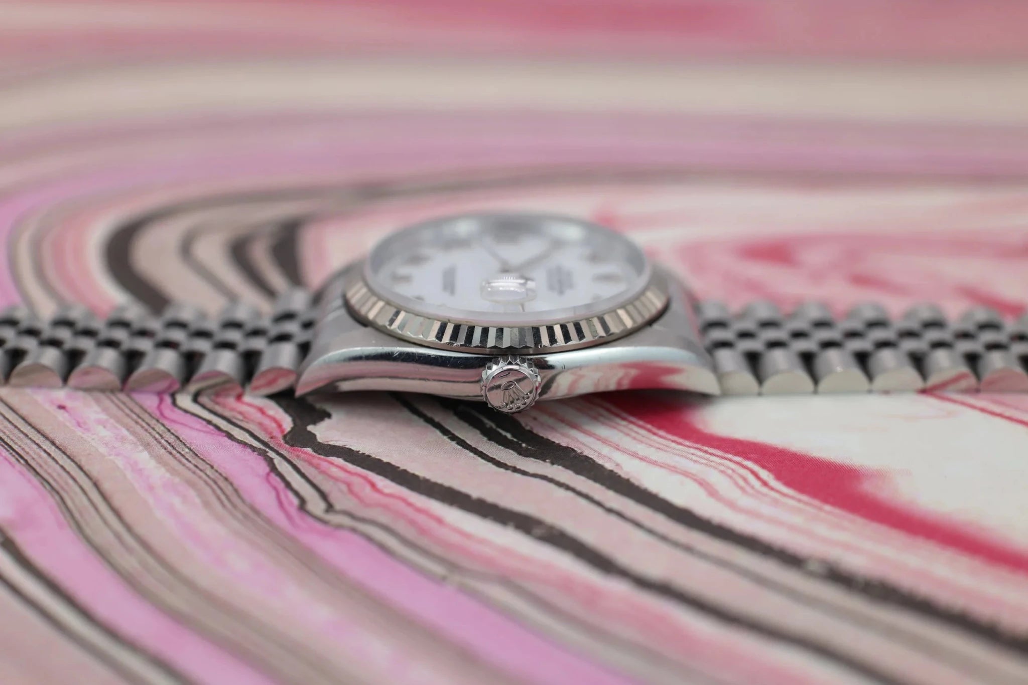 1996 Rolex Datejust Ref. 16234 | White Roman Dial | Box and Papers - Sierra Time Co
