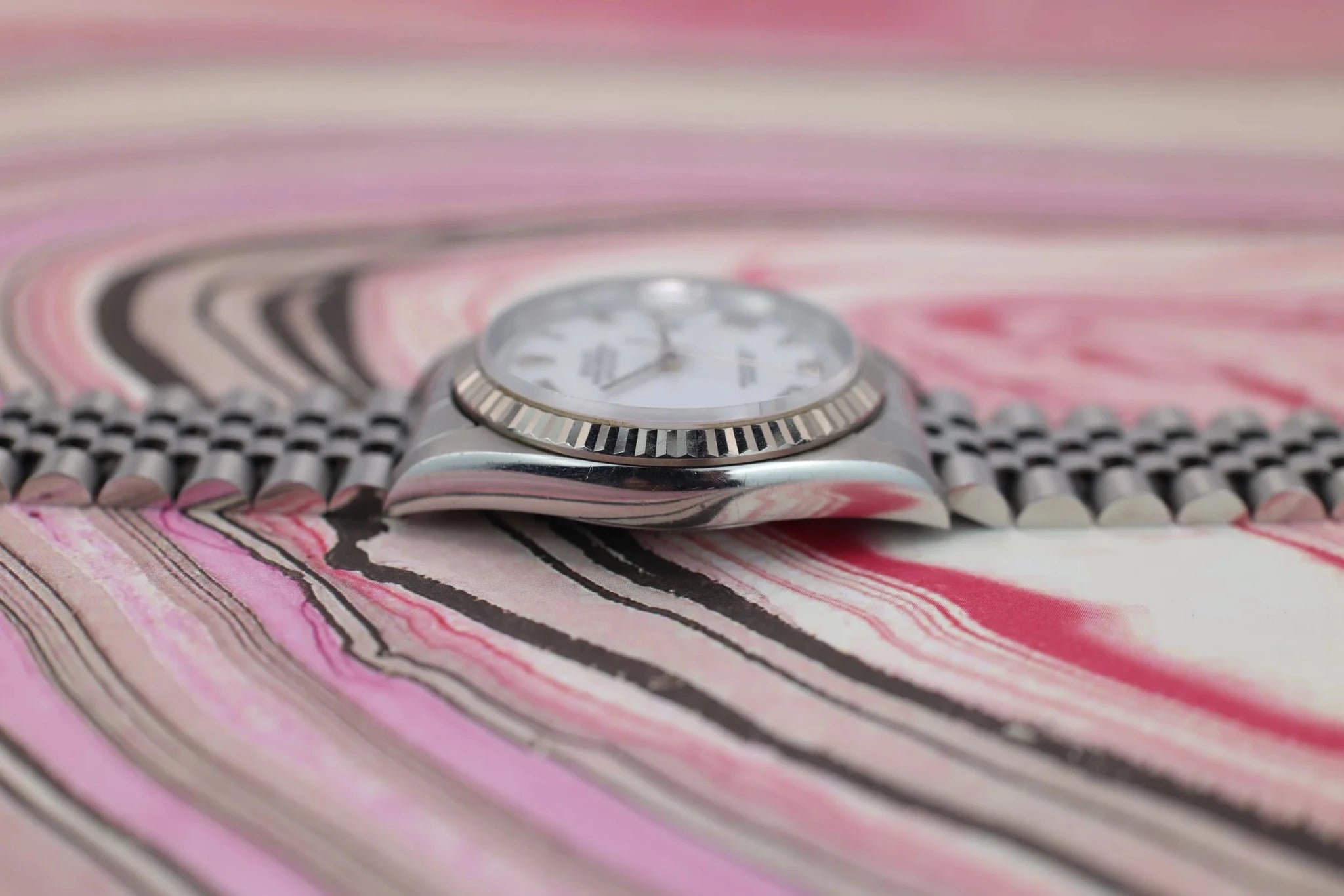 1996 Rolex Datejust Ref. 16234 | White Roman Dial | Box and Papers - Sierra Time Co