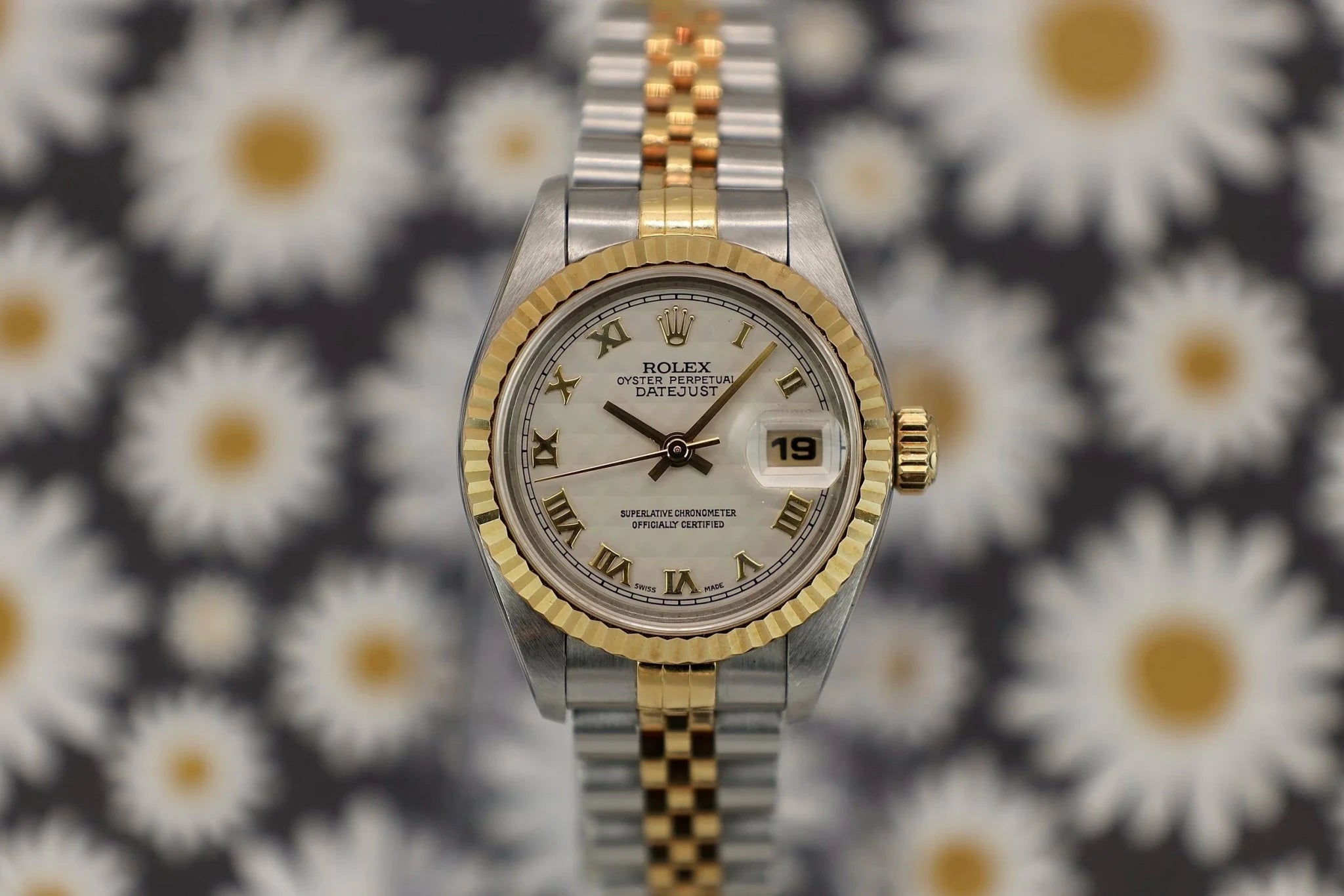 1996 Rolex Datejust Ref. 69173 | Cream Pyramid Dial - Sierra Time Co
