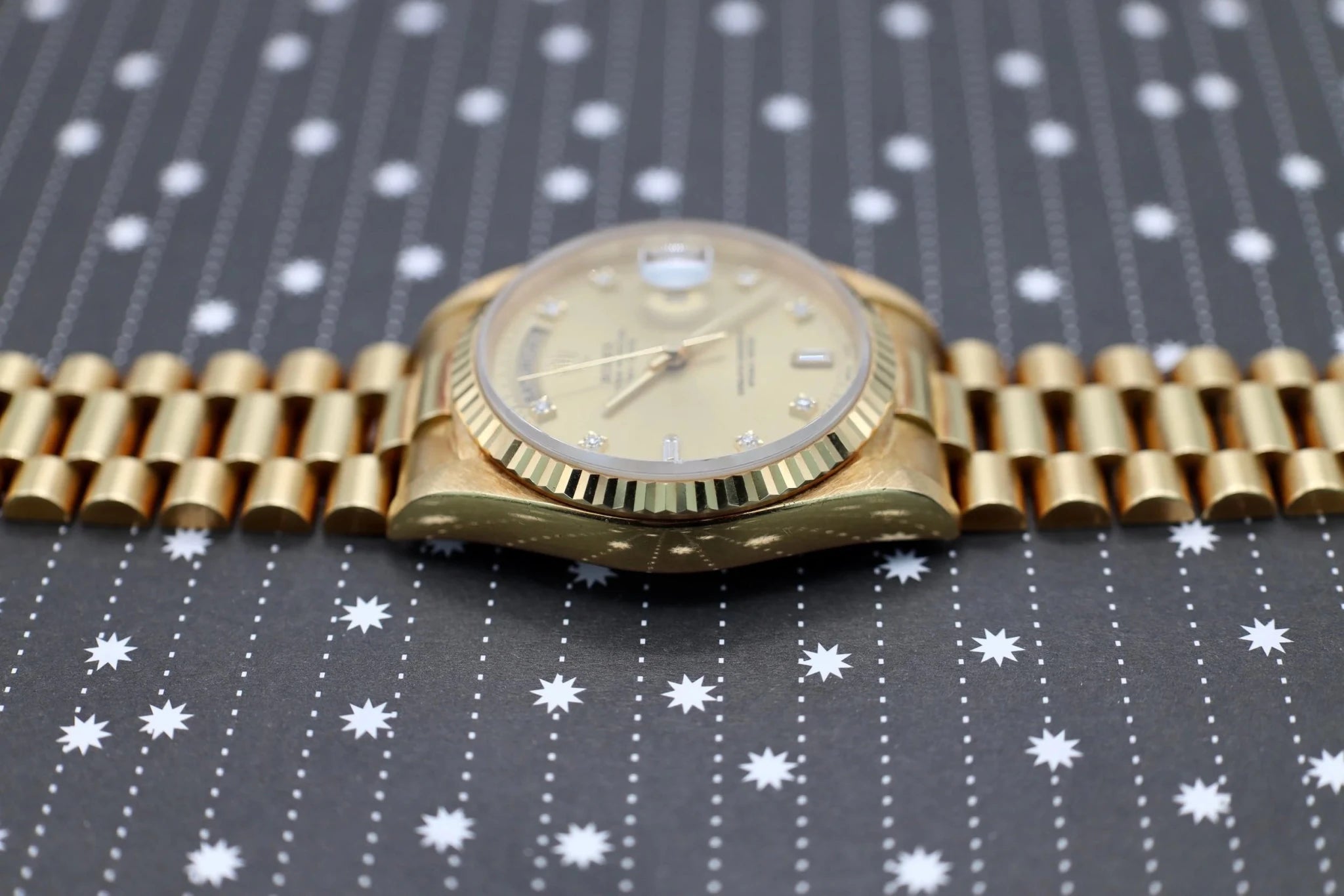 1996 Rolex Day-Date Ref. 18238 | Unpolished | Diamond Dial - Sierra Time Co