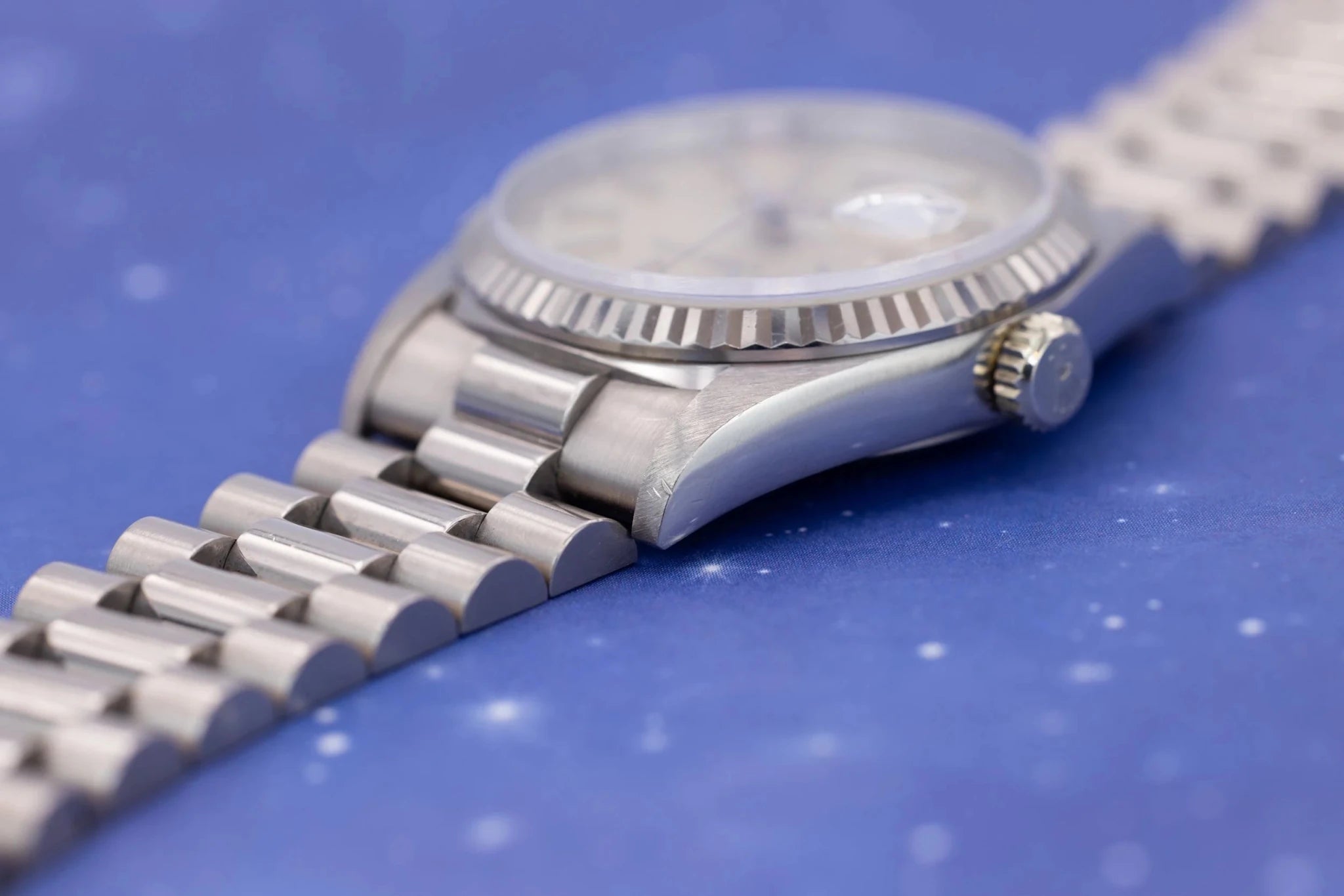 1996 Rolex Day-Date Ref. 18239 | Silver Dial | Box and Papers - Sierra Time Co