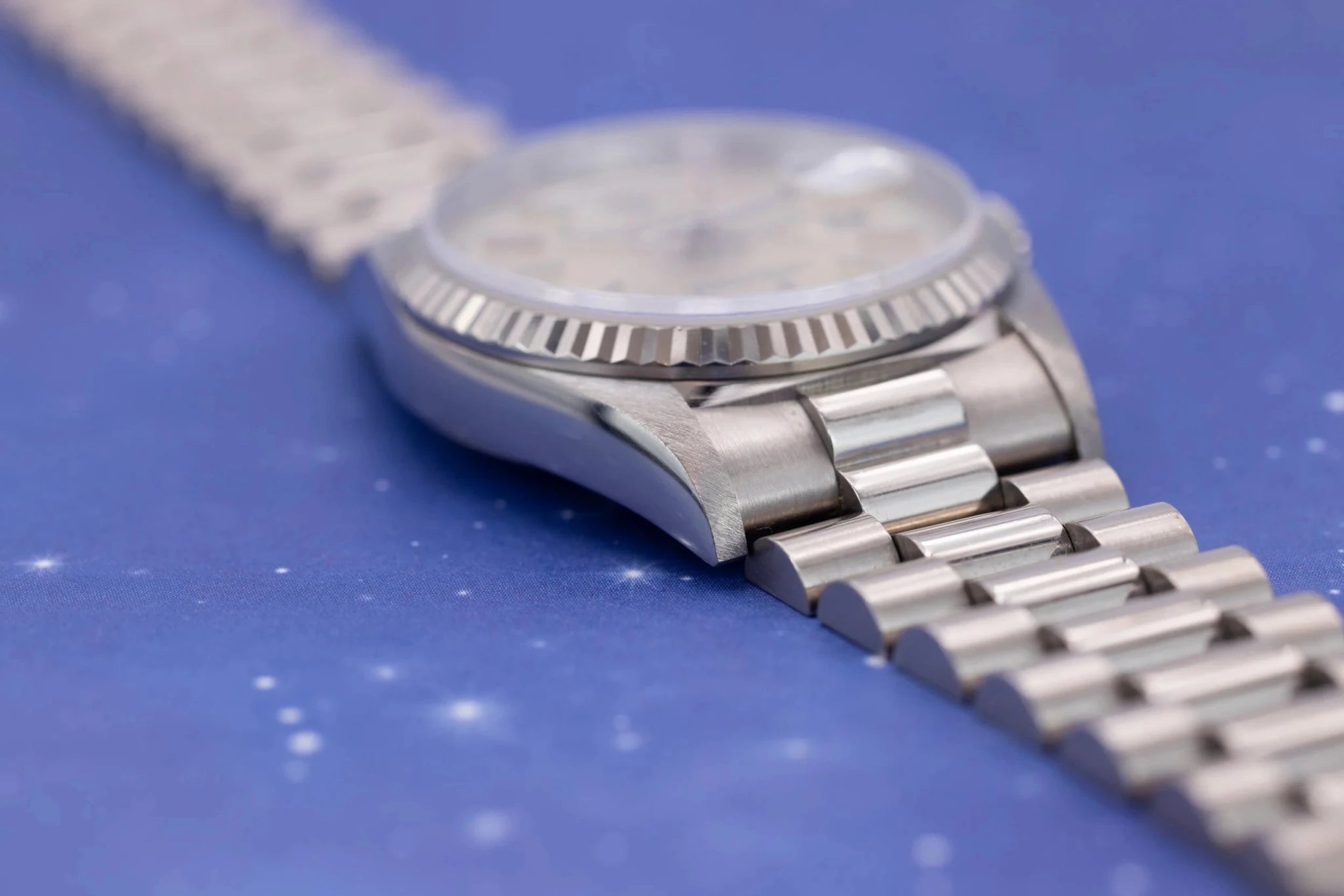 1996 Rolex Day-Date Ref. 18239 | Silver Dial | Box and Papers - Sierra Time Co